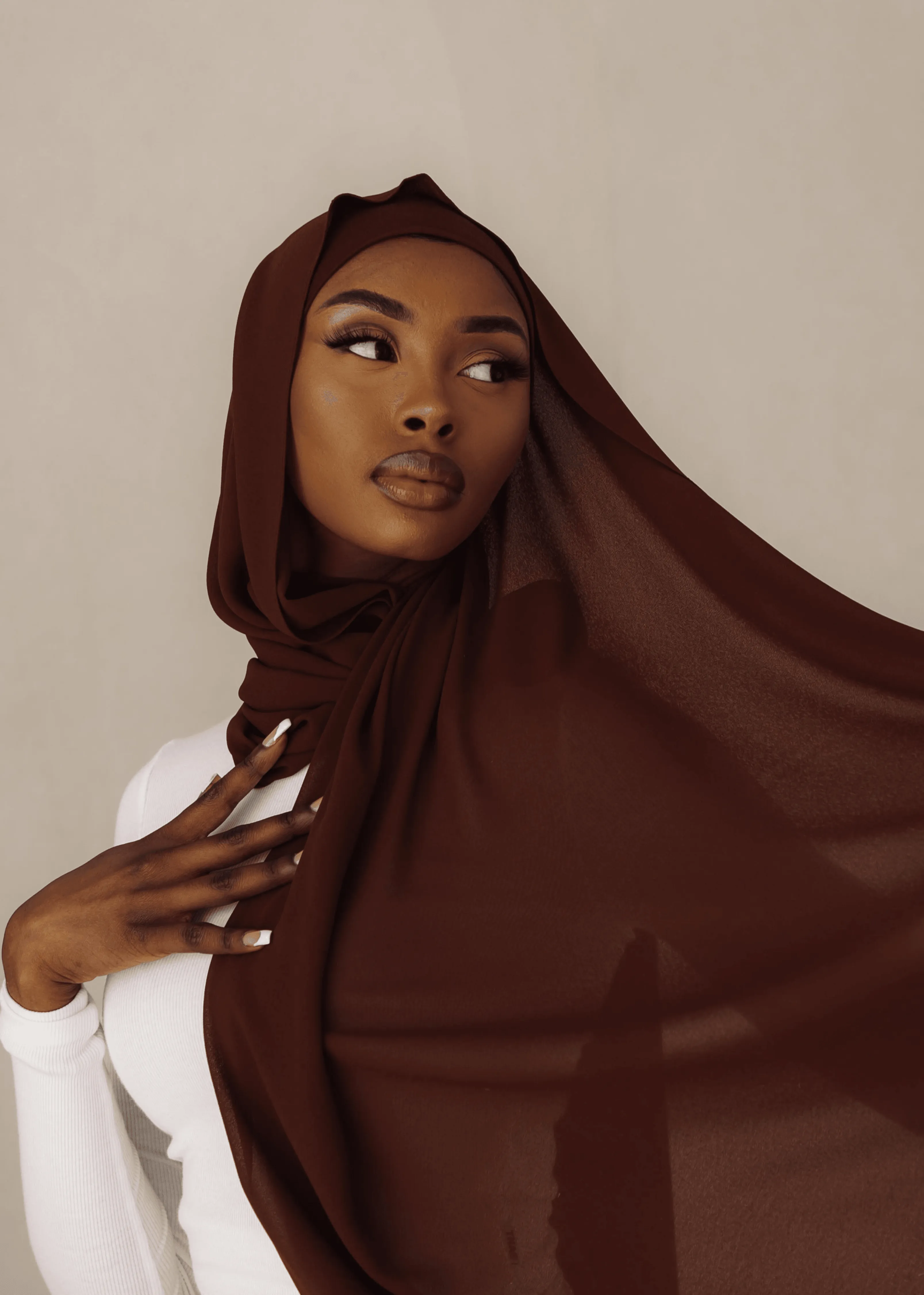 Matching Hijab & Undercap Set - Cocoa