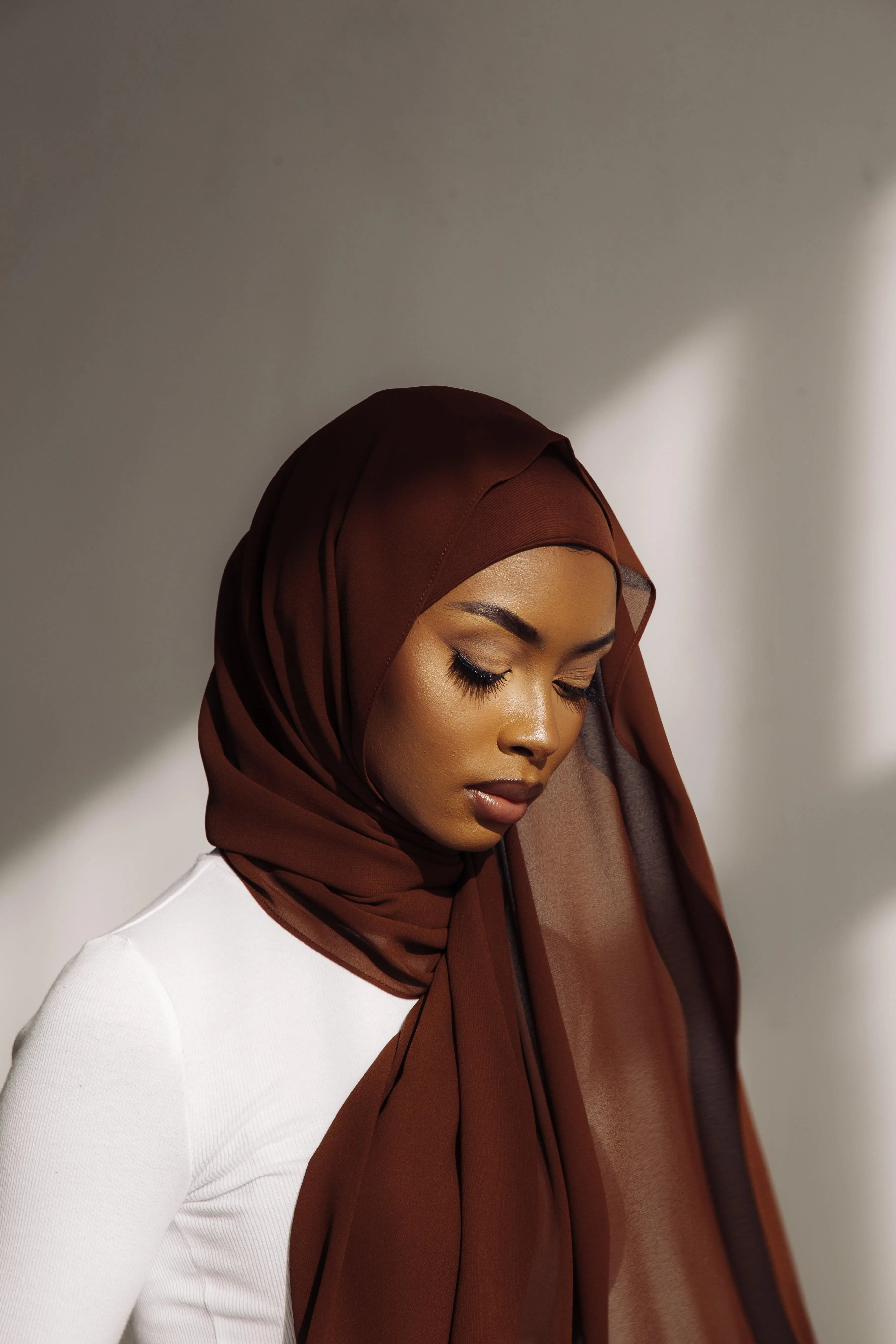 Matching Hijab & Undercap Set - Cocoa