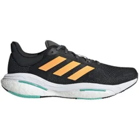 Men's Adidas Solar Glide 5, Core Black / Flash Orange / Mint Rush, 10 D Medium