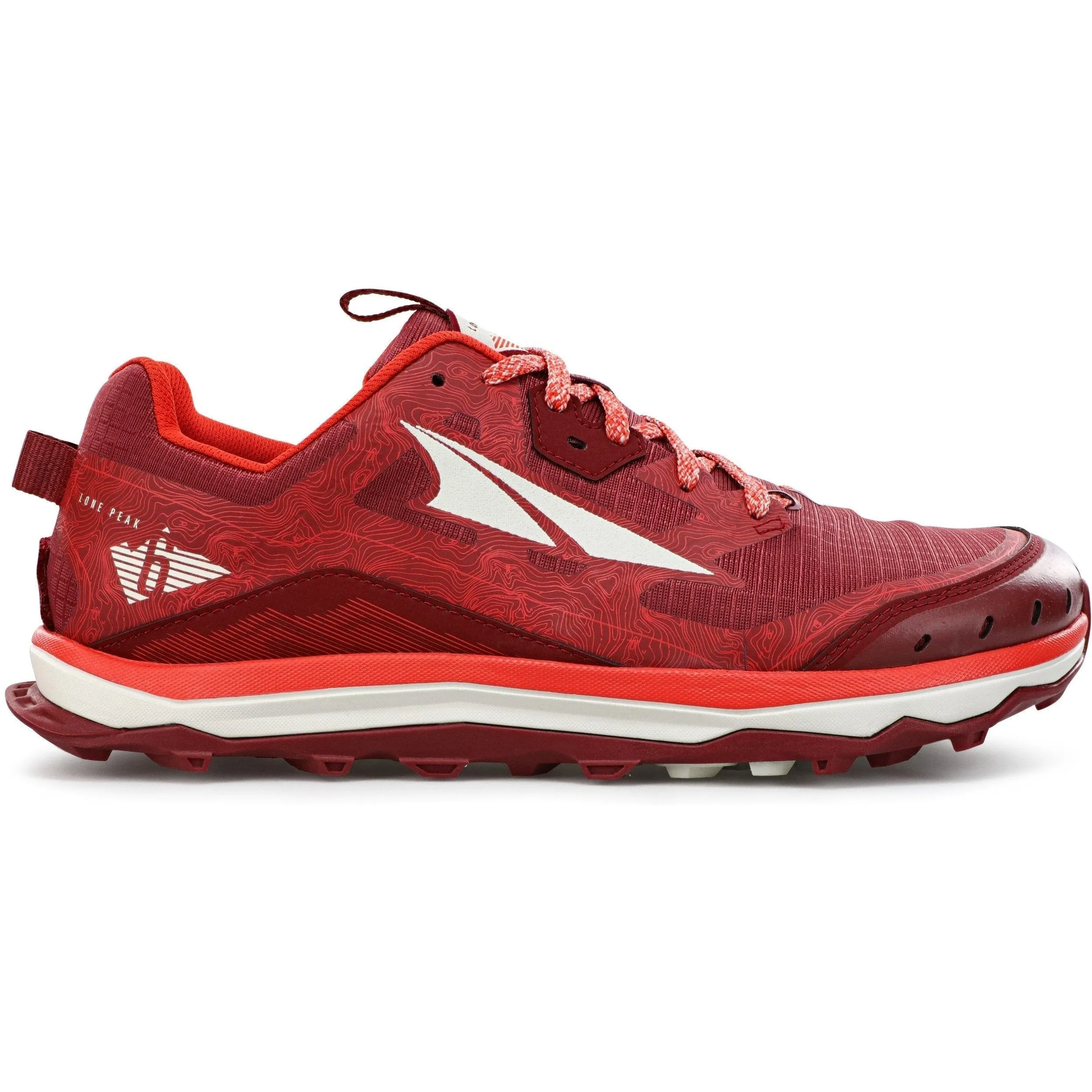 Men's Altra Lone Peak 6, Maroon, 11 D Medium