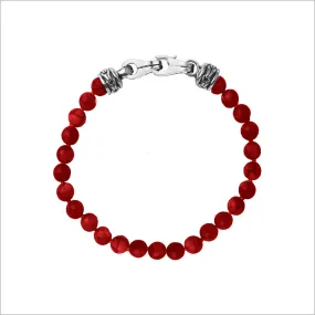 Men's Centauro Bamboo Coral 6mm Bead Bracelet