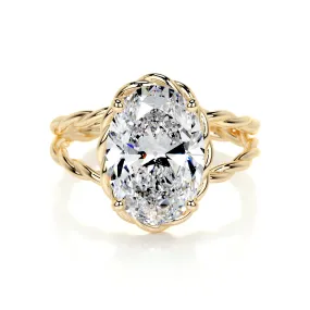 Milani Lab Grown Diamond Ring -18K Yellow Gold