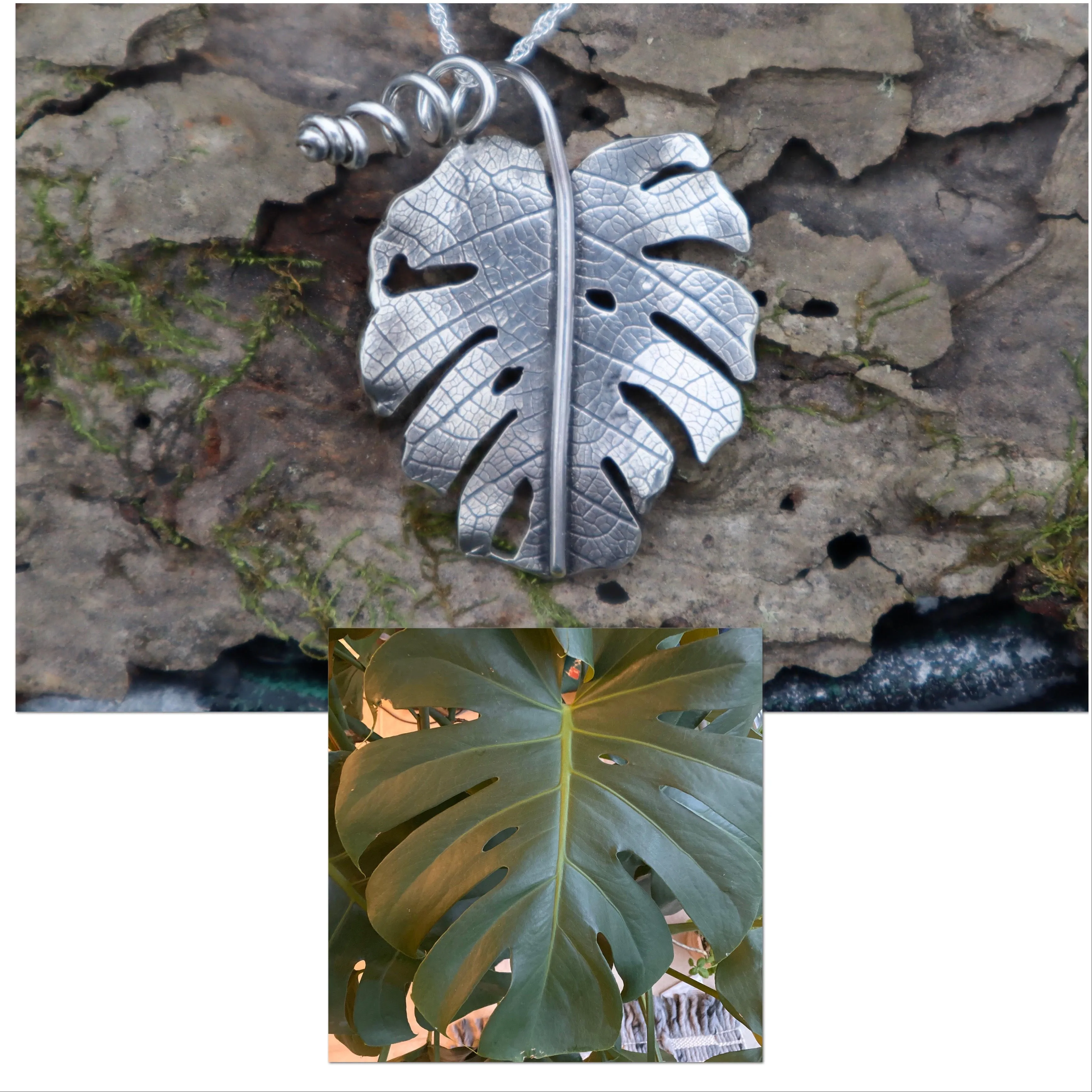 Monstera Deliciosa Necklace