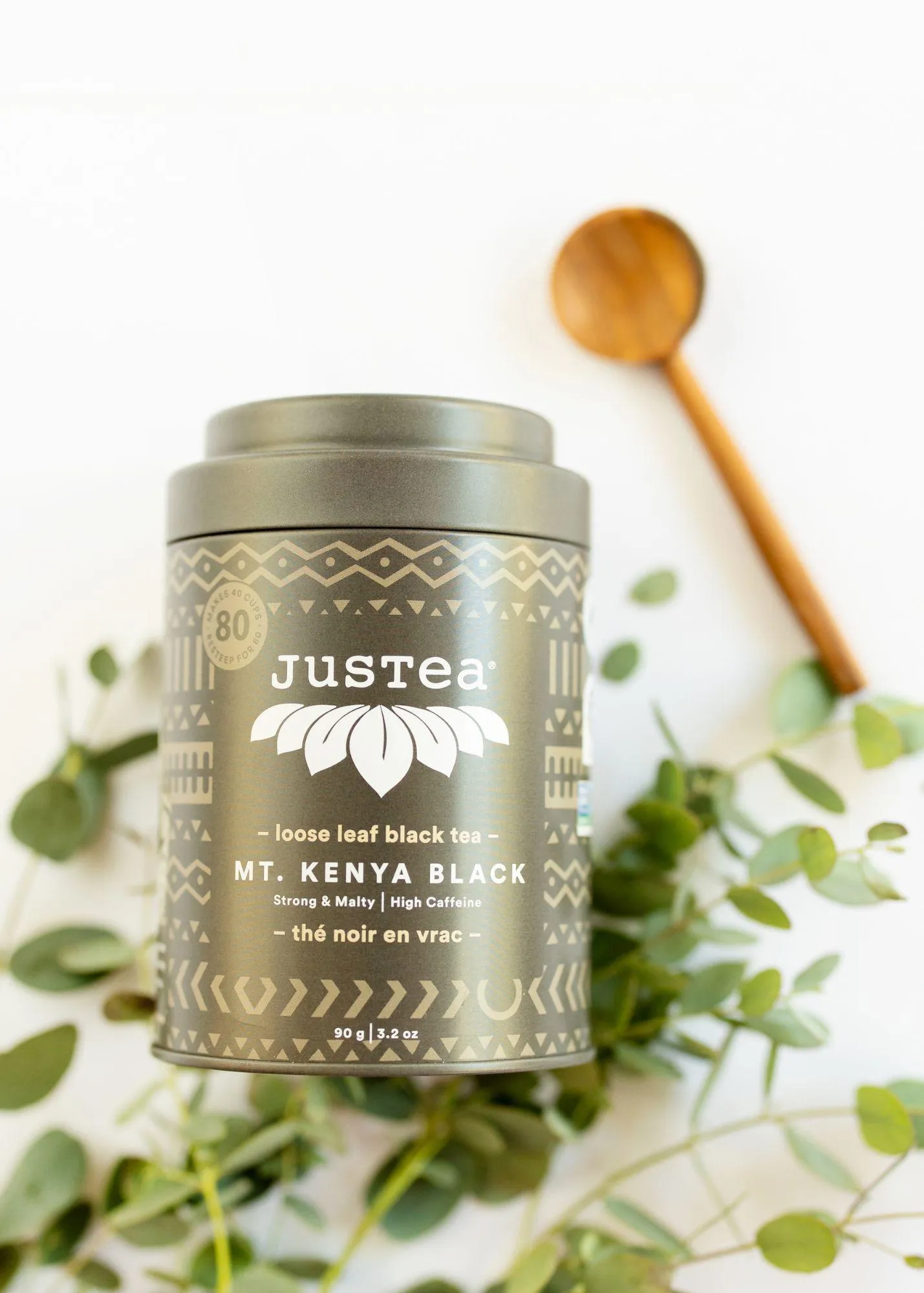 Mt. Kenya Black Loose Tea Tin   Spoon