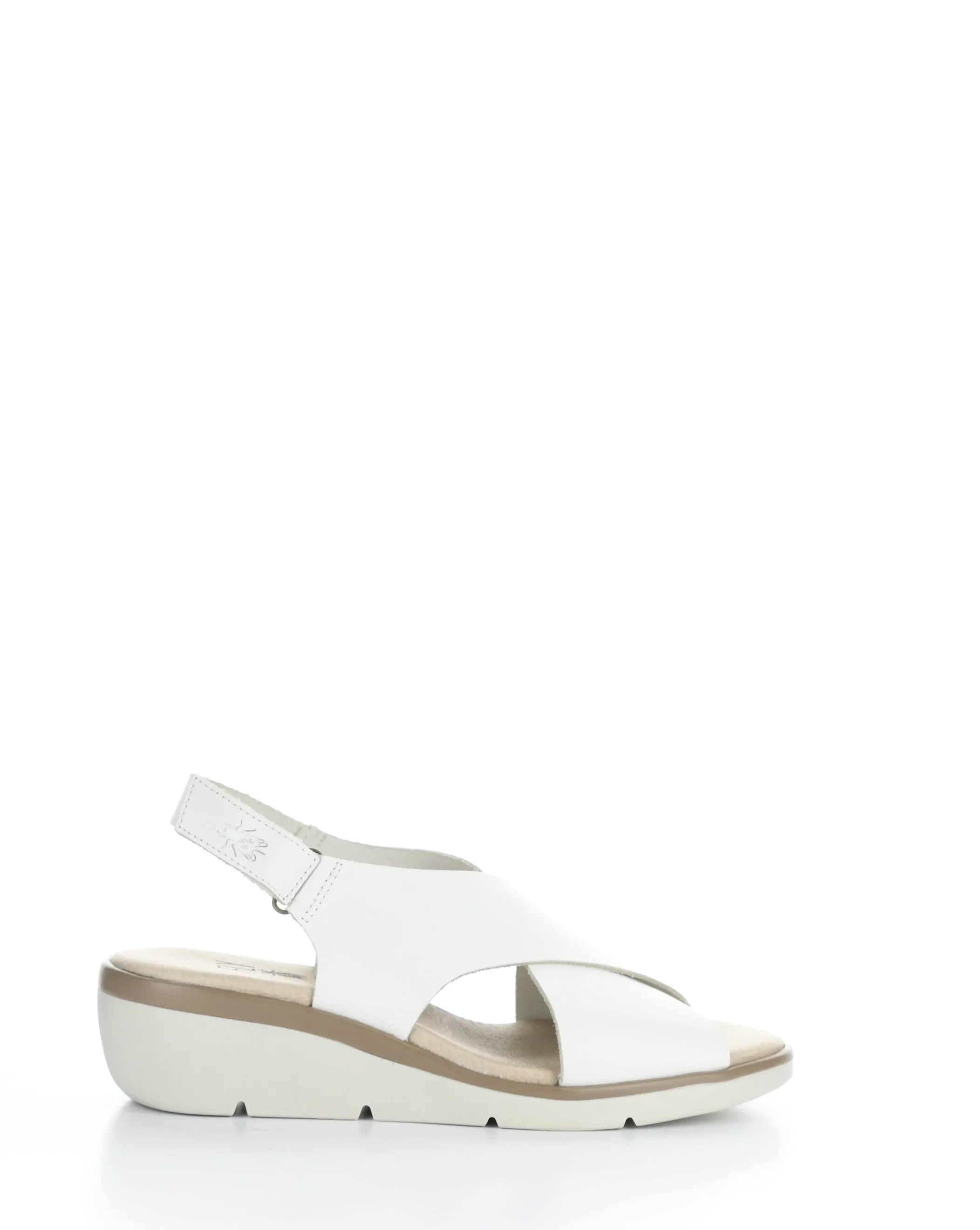 NABI058FLY 001 WHITE Round Toe Sandals