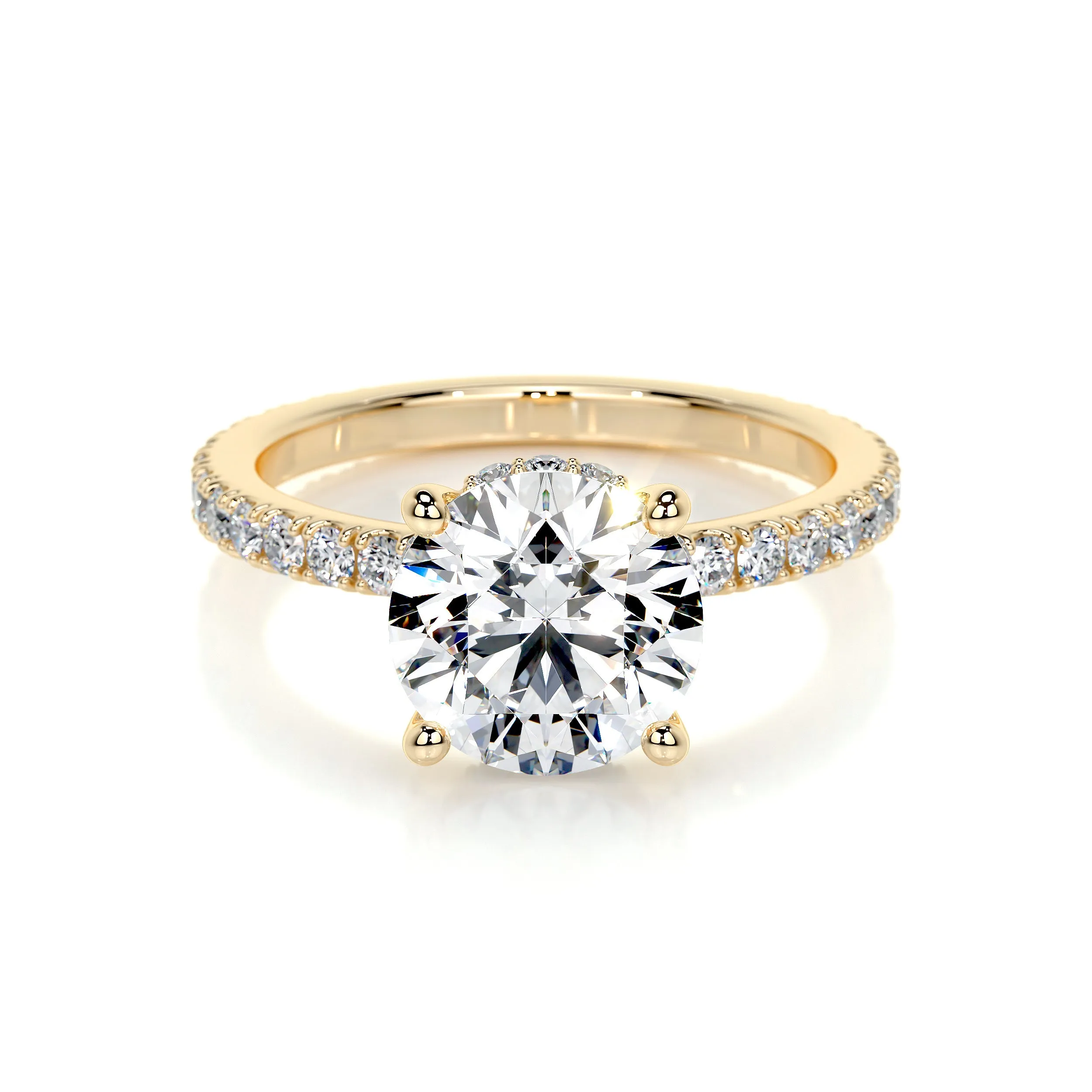 Nellie Lab Grown Diamond Ring -18K Yellow Gold