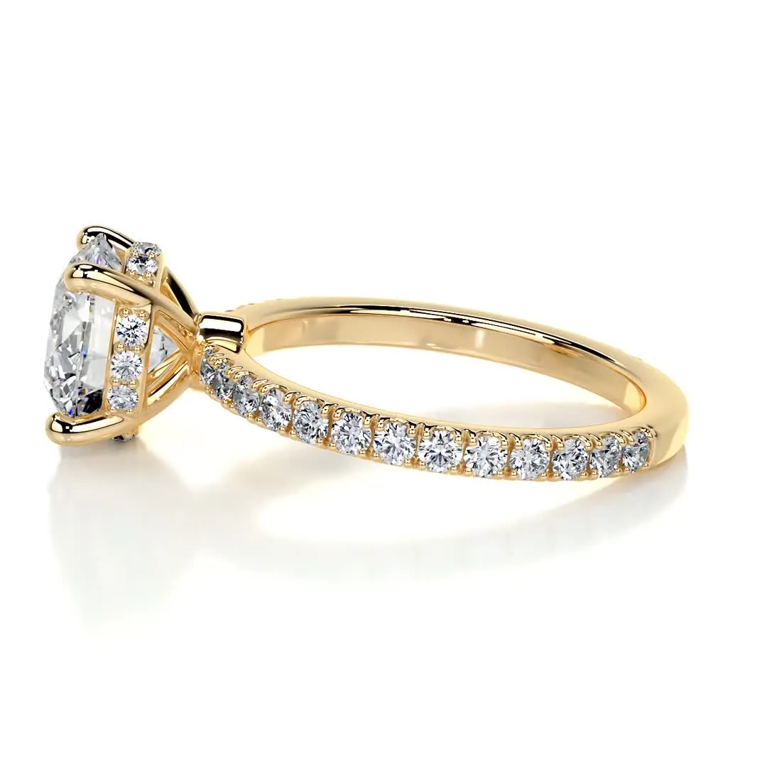 Nellie Lab Grown Diamond Ring -18K Yellow Gold