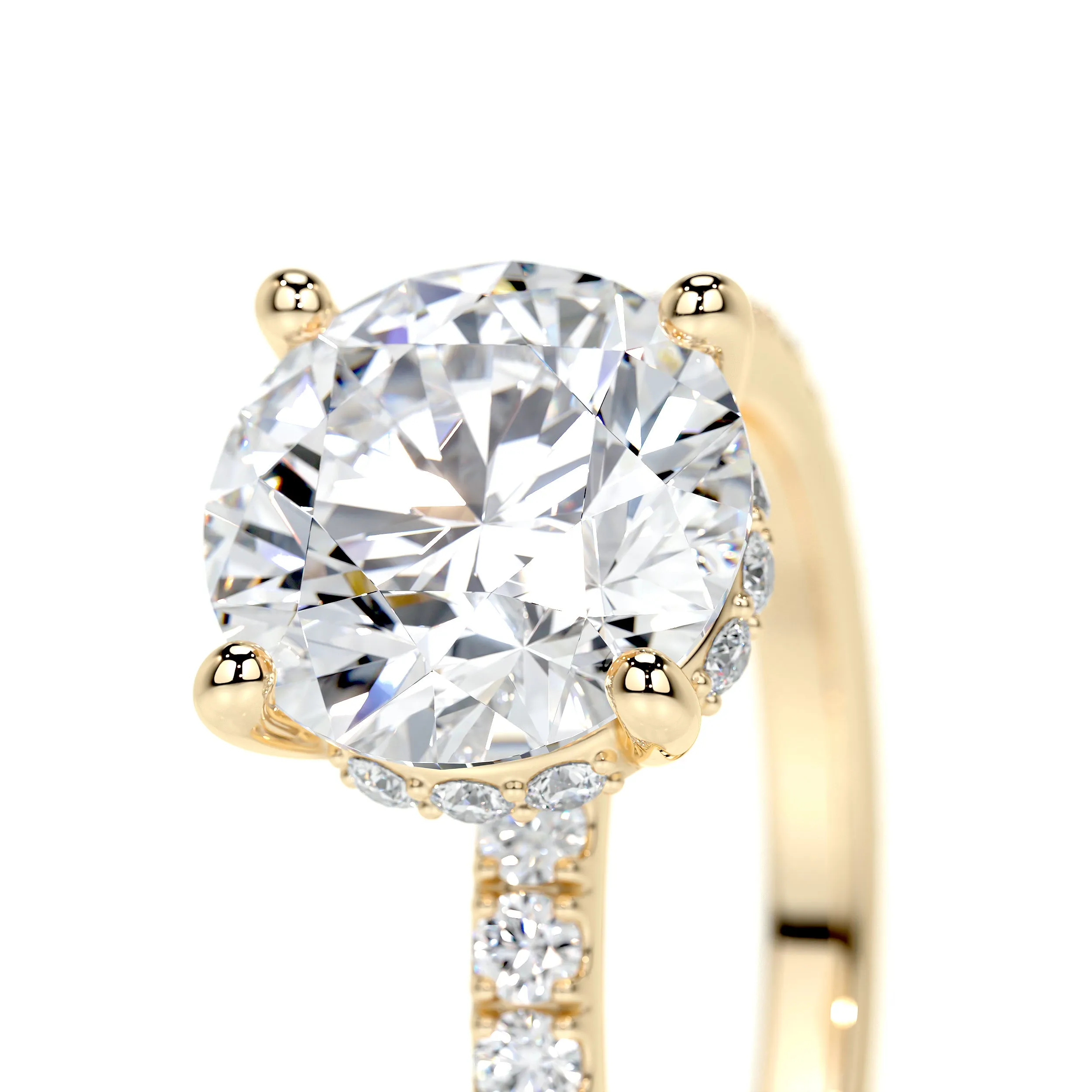 Nellie Lab Grown Diamond Ring -18K Yellow Gold