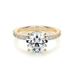 Nellie Lab Grown Diamond Ring -18K Yellow Gold