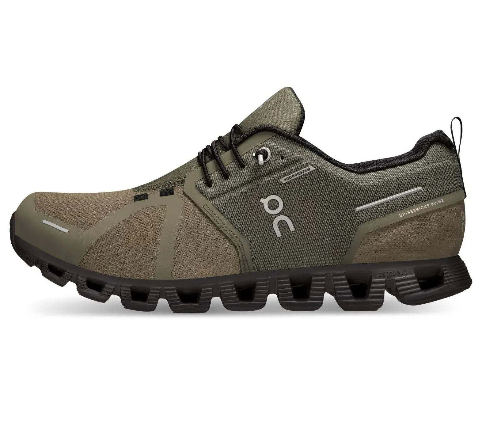 On Running Cloud 5 Waterproof Olive Black