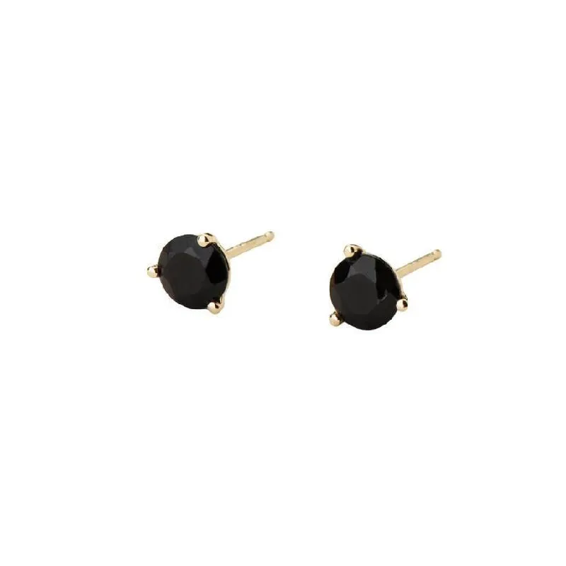 Onyx Round Studs (Pair)