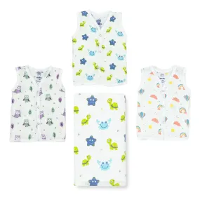 Organic Bamboo Jabla   Muslin Swaddle / Towel - 3 1 Combo