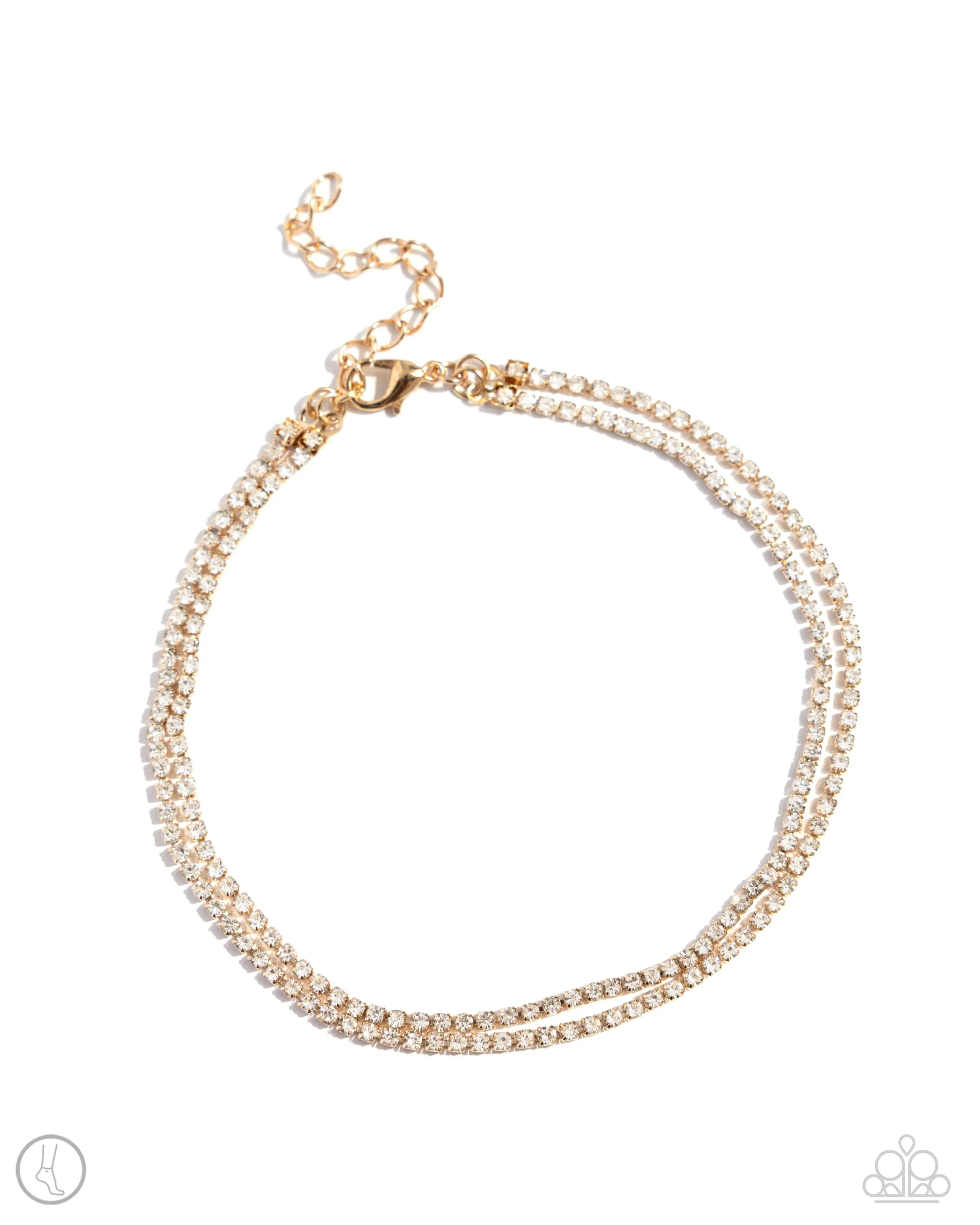 Paparazzi Dainty Declaration Gold Anklet Bracelets