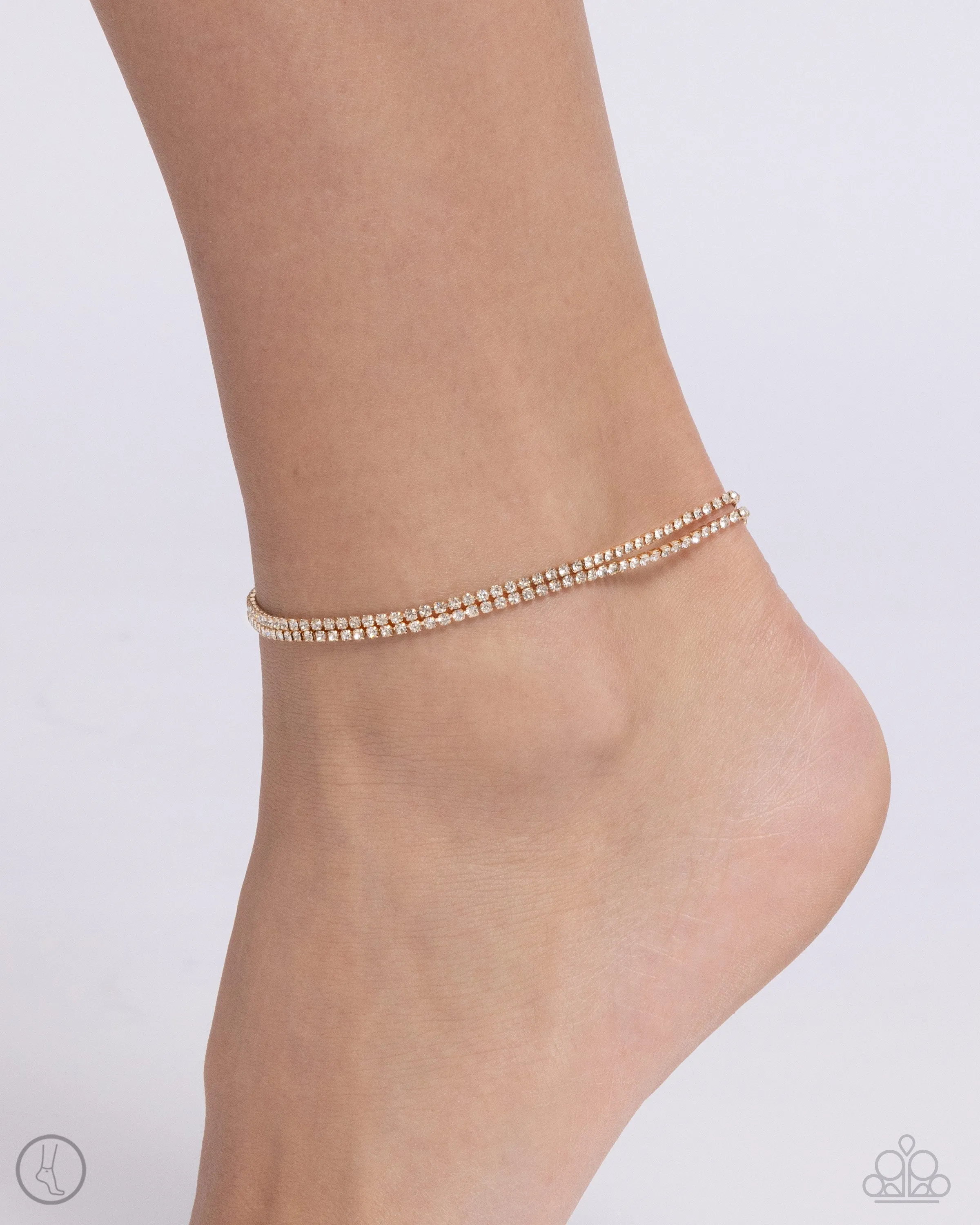 Paparazzi Dainty Declaration Gold Anklet Bracelets