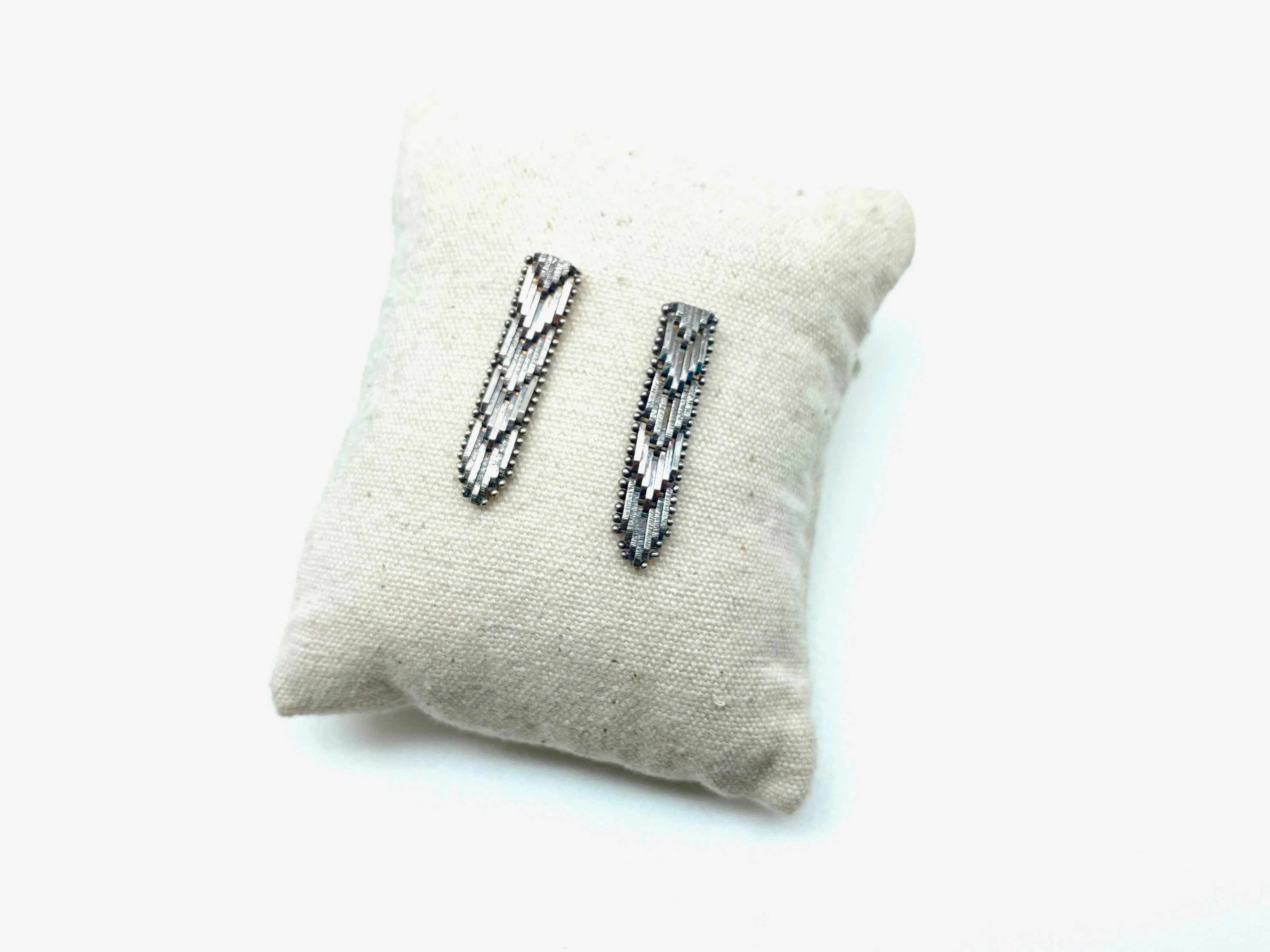 Part of Me Silver Drip Stud Earrings