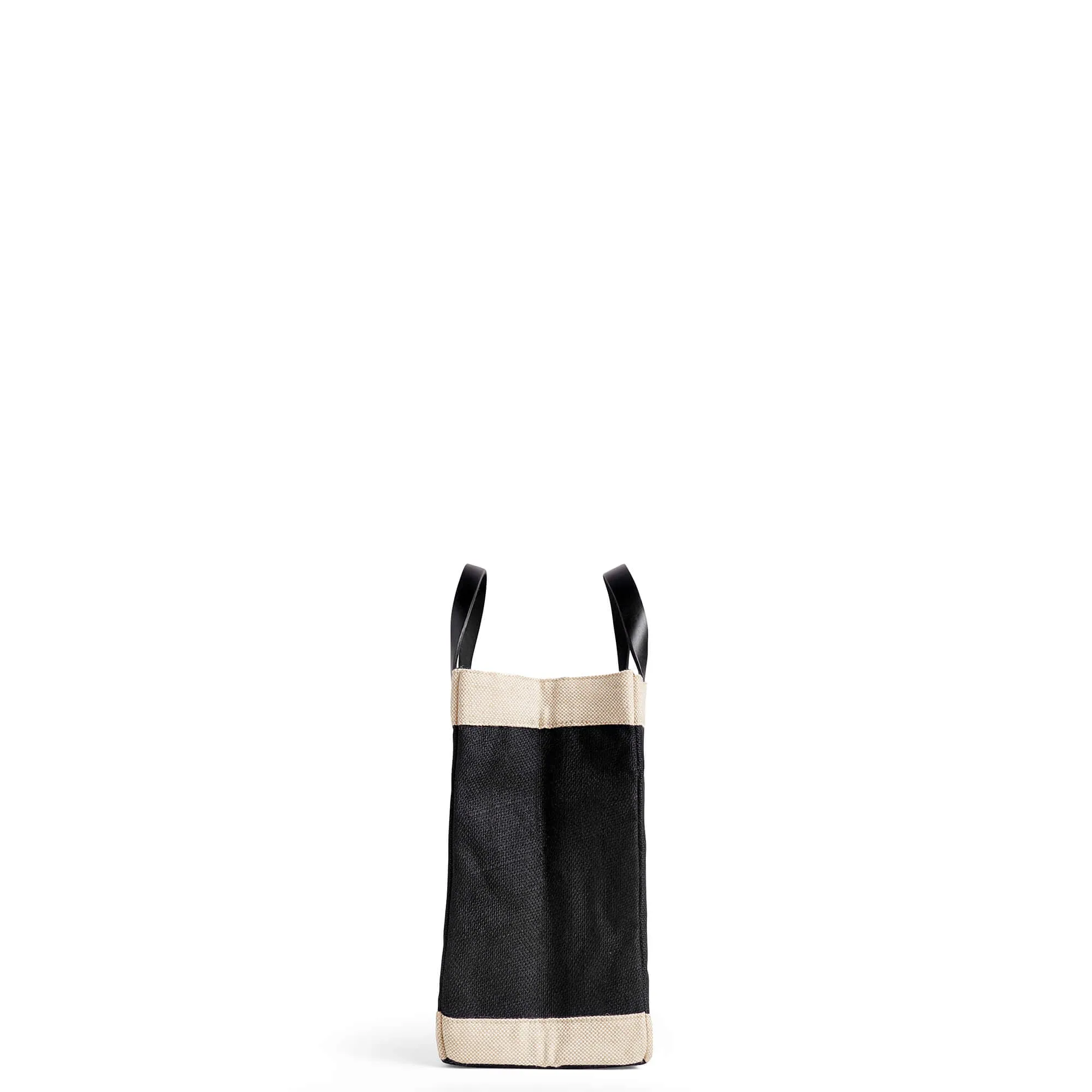 Petite Market Bag in Black with “NEW YORK”