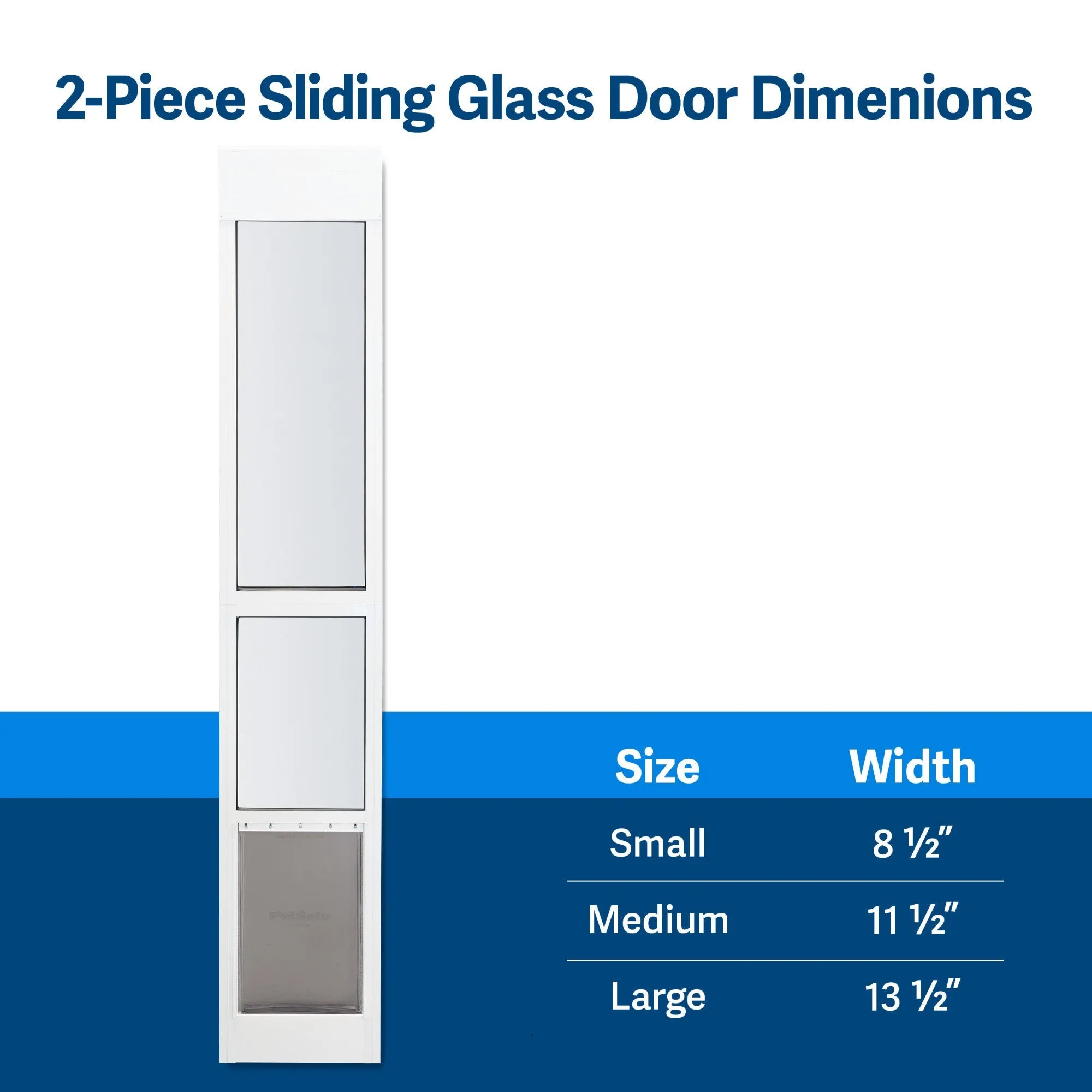 PetSafe Sliding Glass Pet Door, 2-Piece, Medium