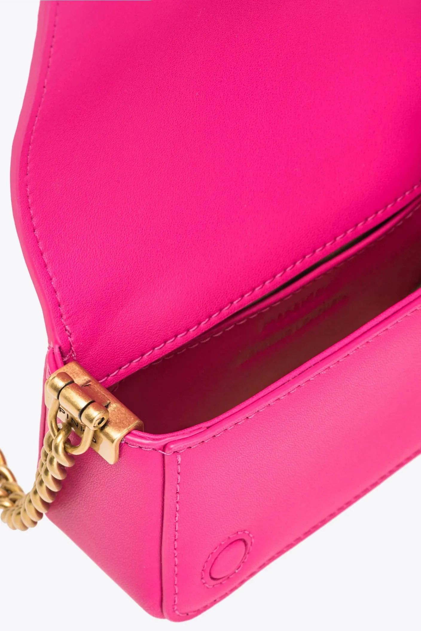 PINKO MICRO LOVE BAG CLICK SIMPLY PINK PINKO-ANTIQUE GOLD