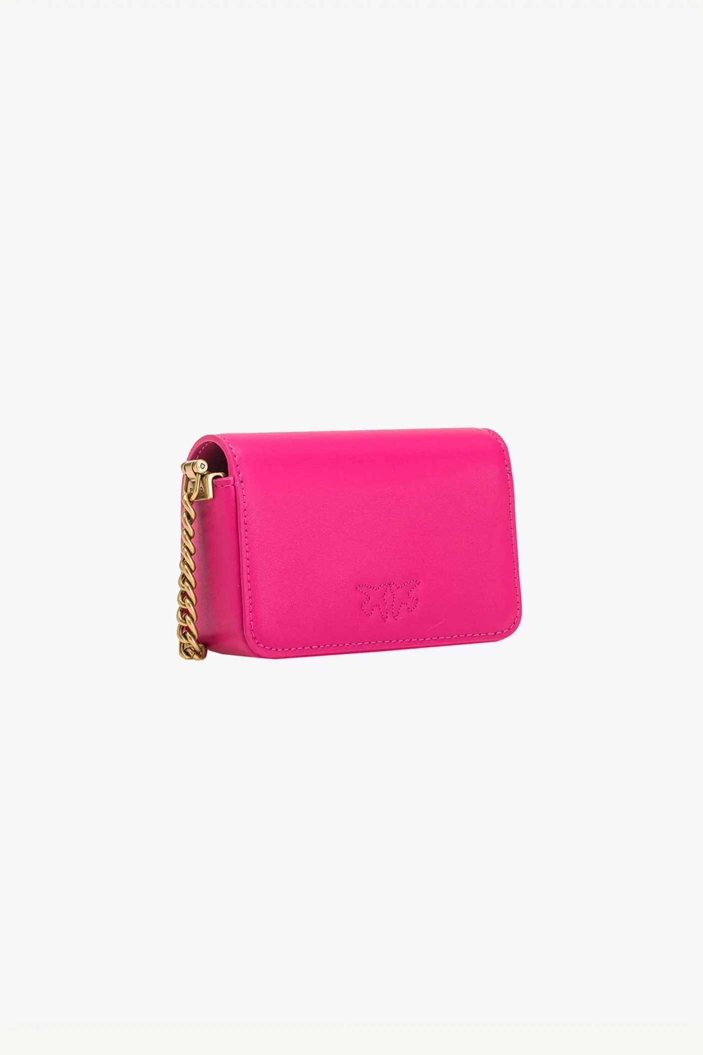 PINKO MICRO LOVE BAG CLICK SIMPLY PINK PINKO-ANTIQUE GOLD