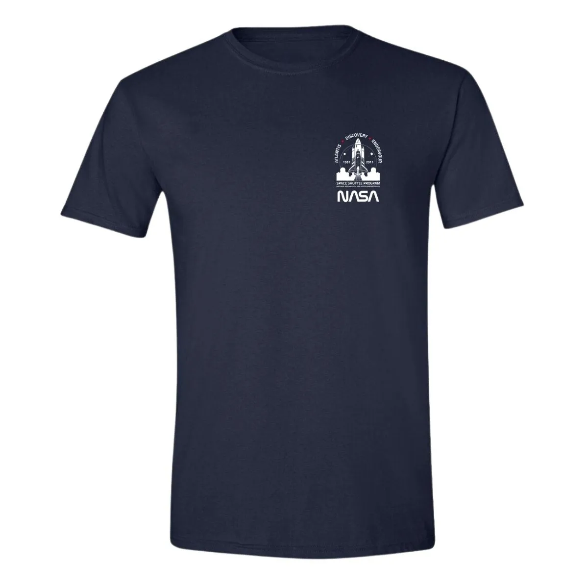 Playera Deportiva Hombre Nasa Cohete Espacial Escudo