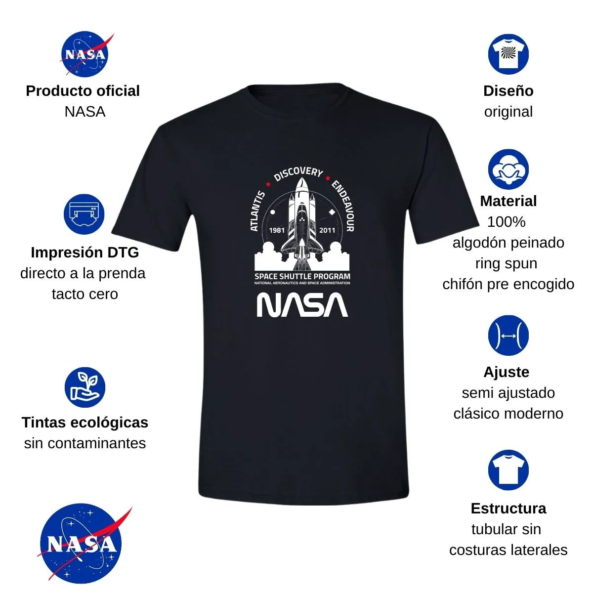 Playera Deportiva Hombre Nasa Cohete