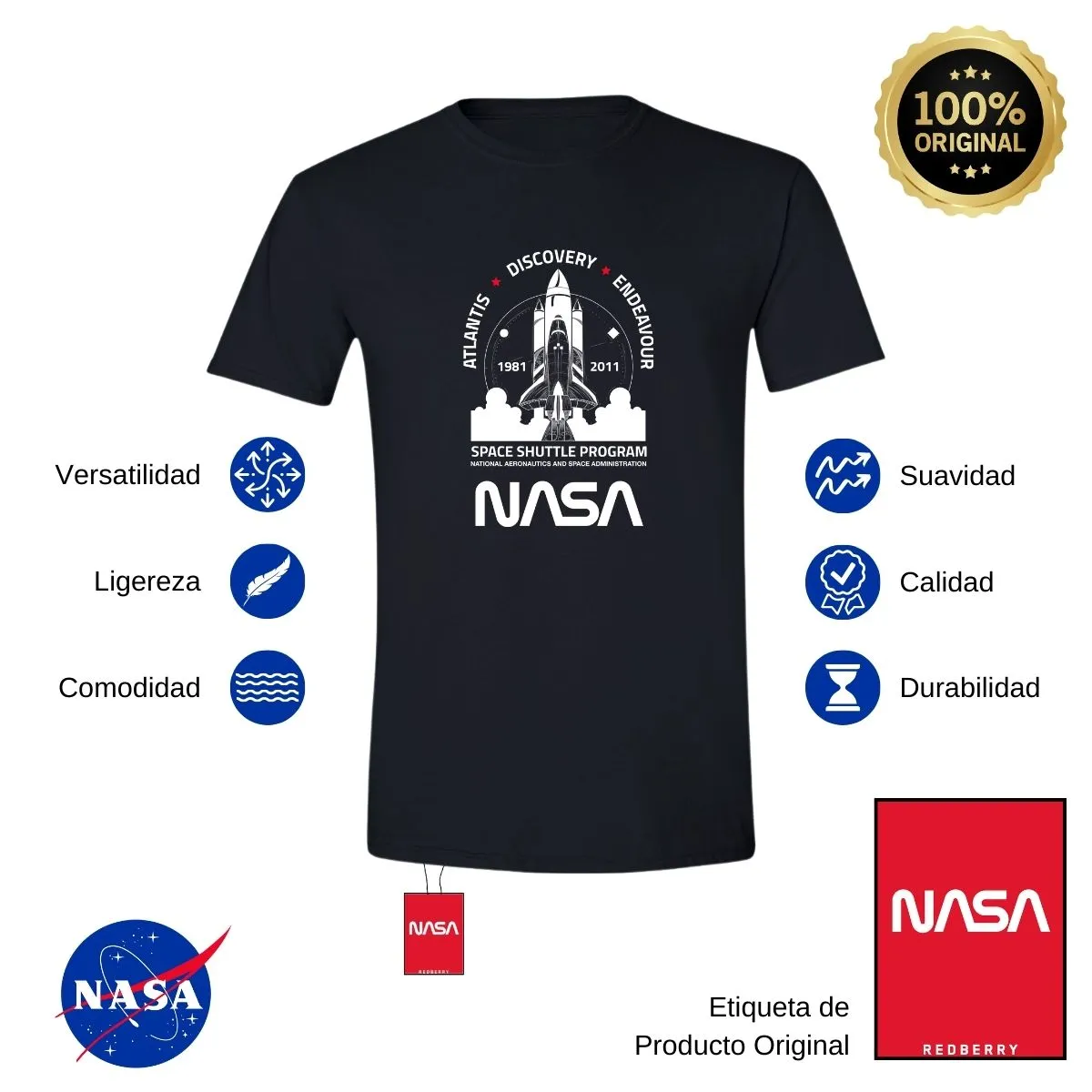 Playera Deportiva Hombre Nasa Cohete