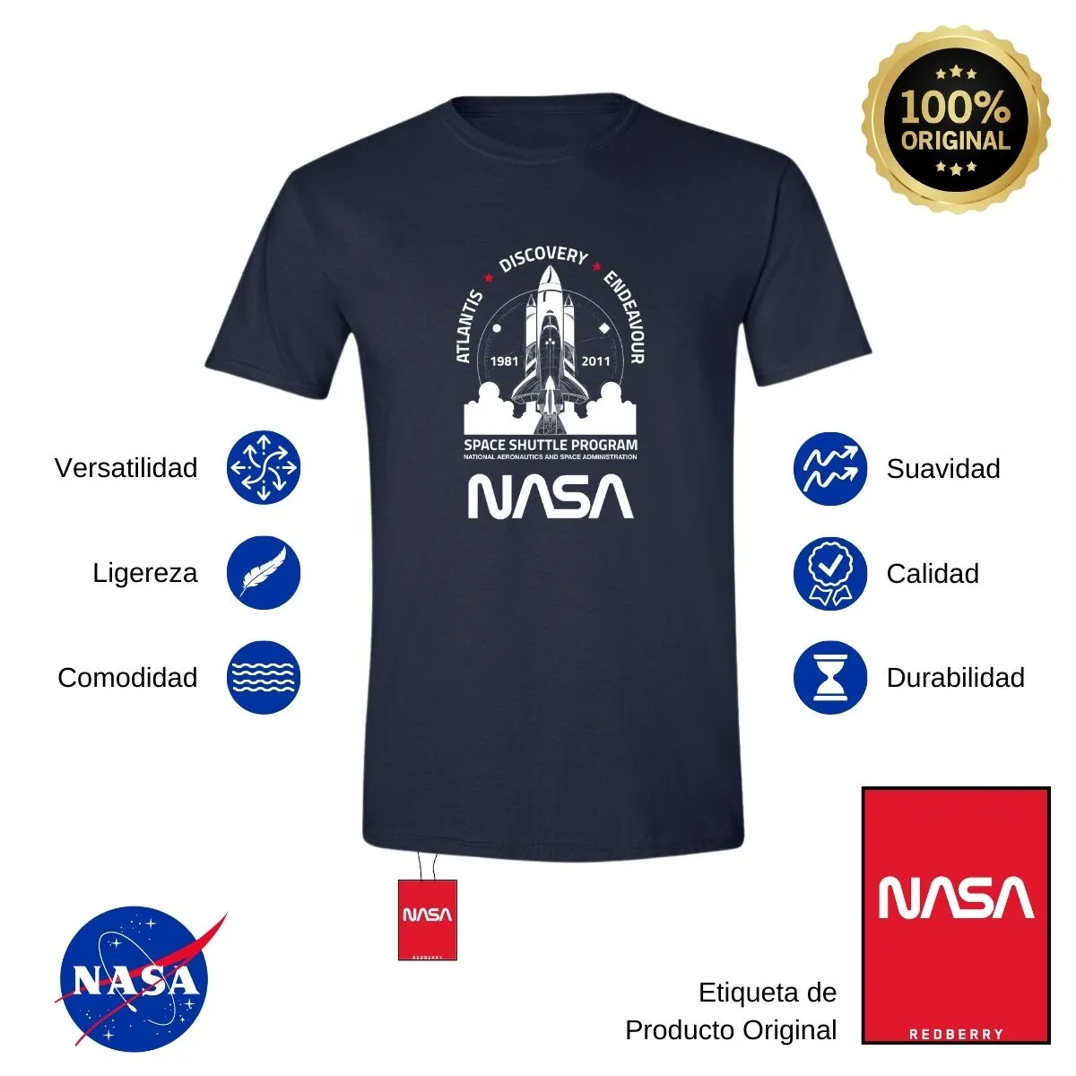 Playera Deportiva Hombre Nasa Cohete