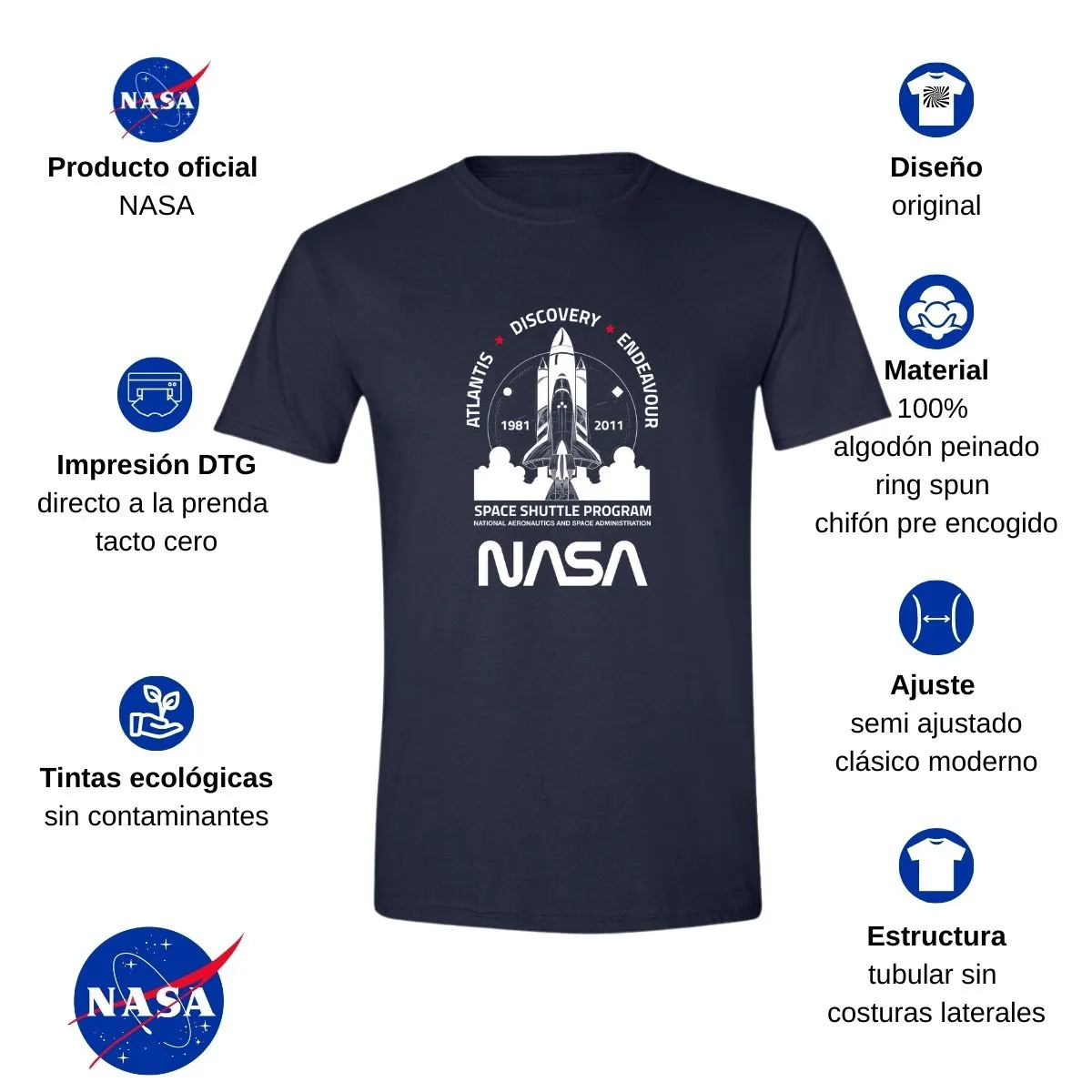 Playera Deportiva Hombre Nasa Cohete