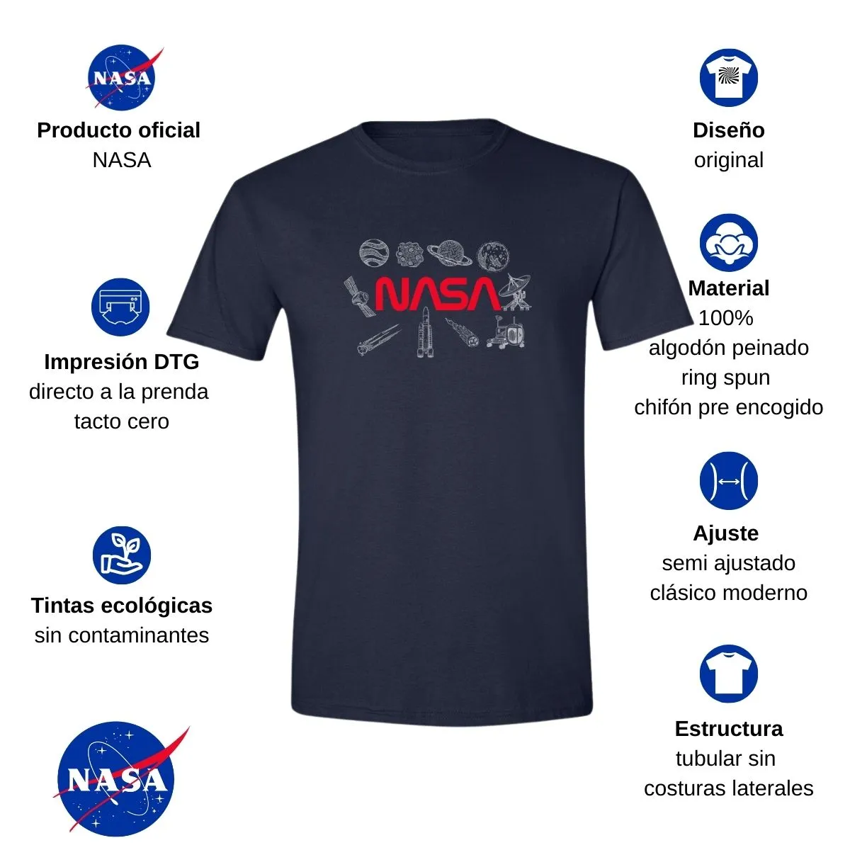 Playera Deportiva Hombre Nasa Espacio