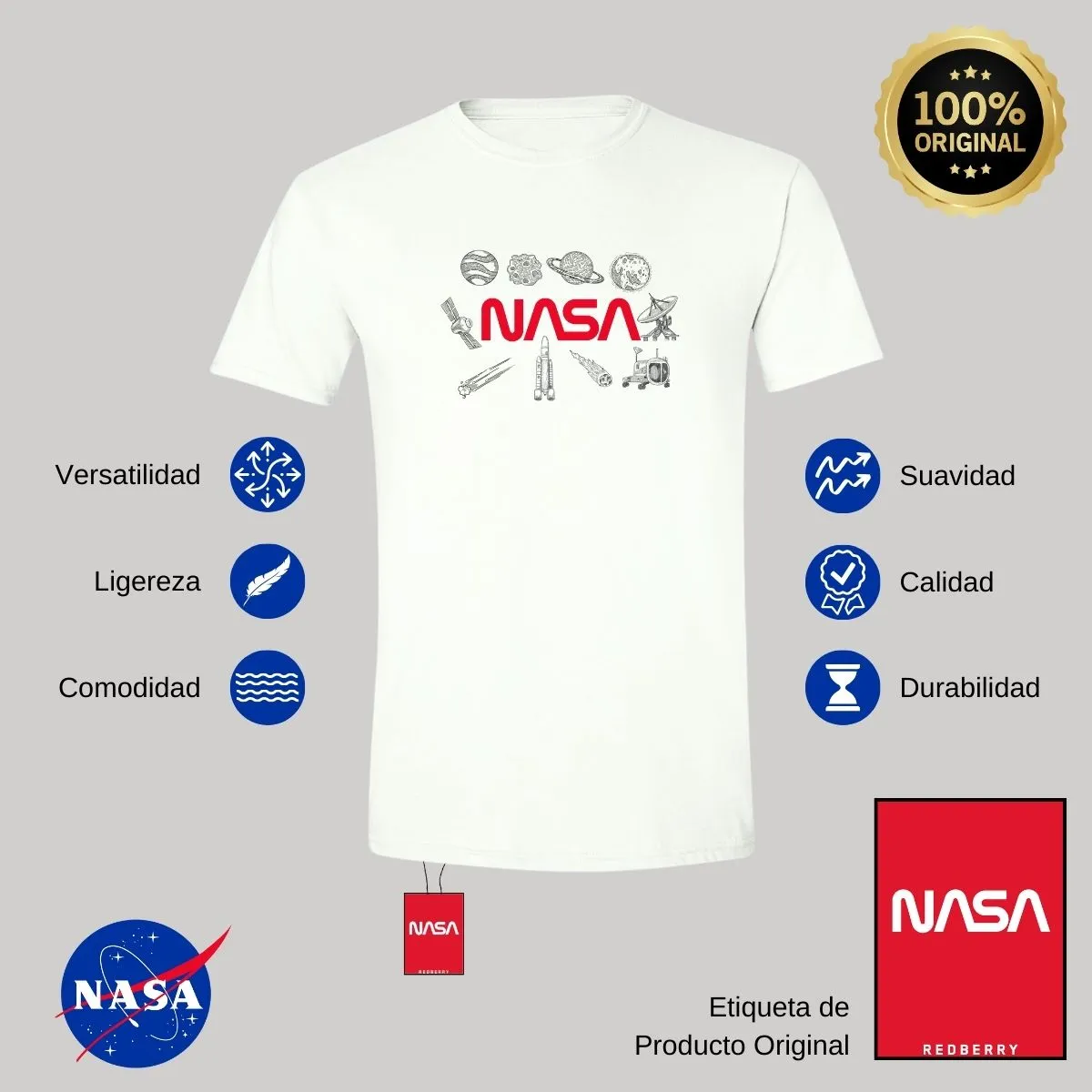 Playera Deportiva Hombre Nasa Espacio