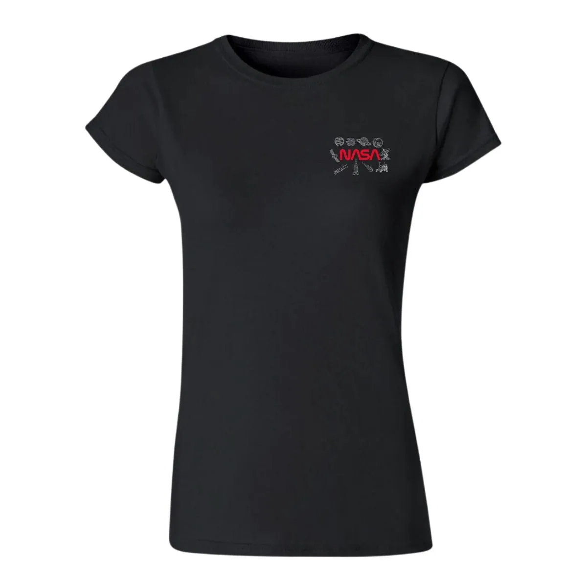 Playera Deportiva Mujer Nasa Espacio Escudo