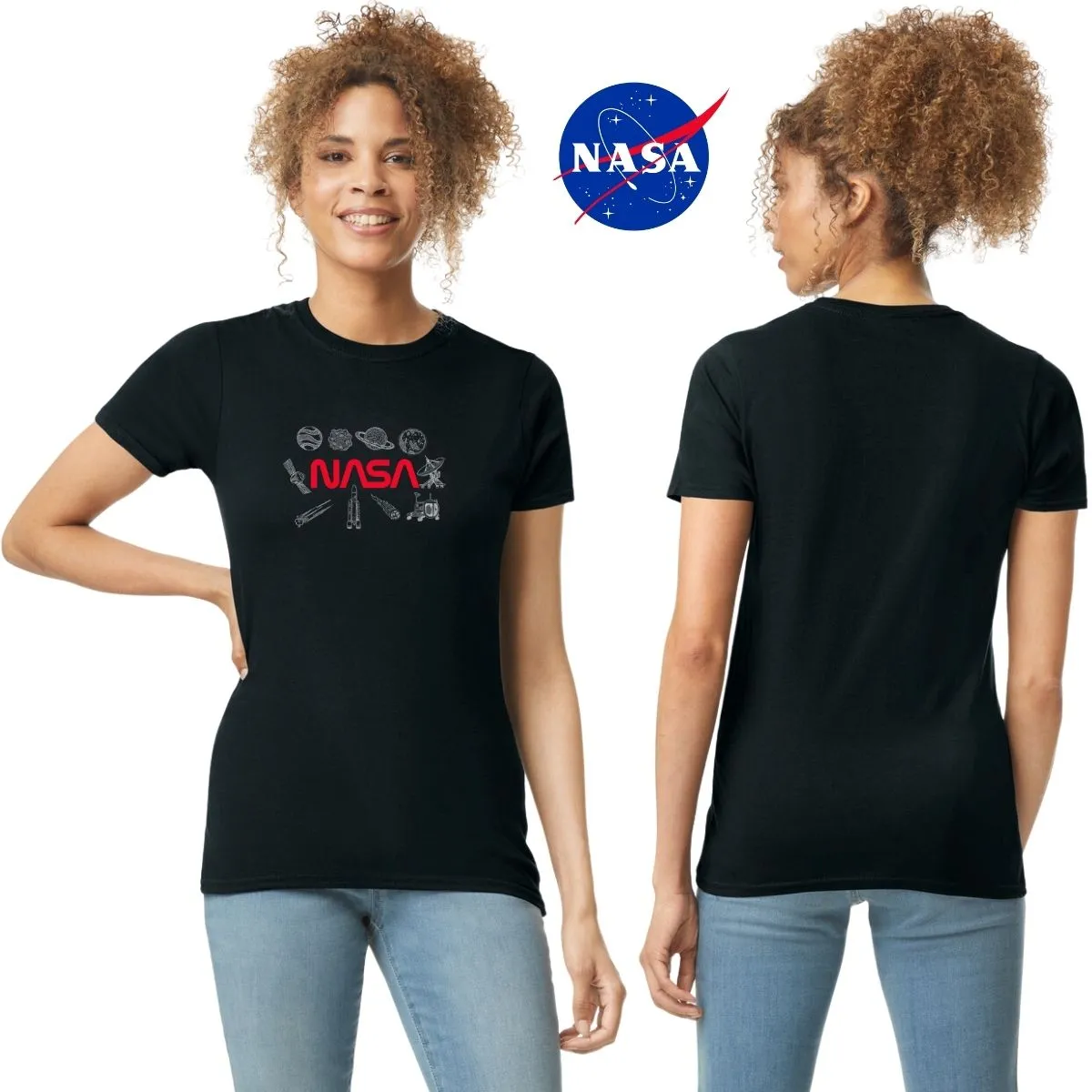 Playera Deportiva Mujer Nasa Espacio