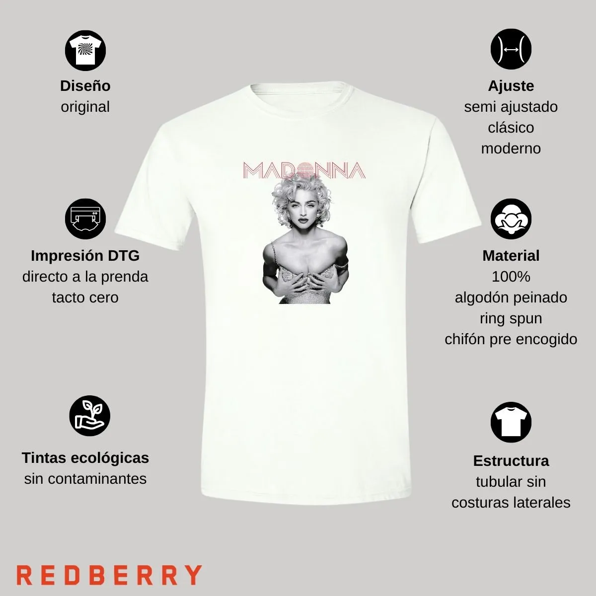 Playera Hombre Madonna