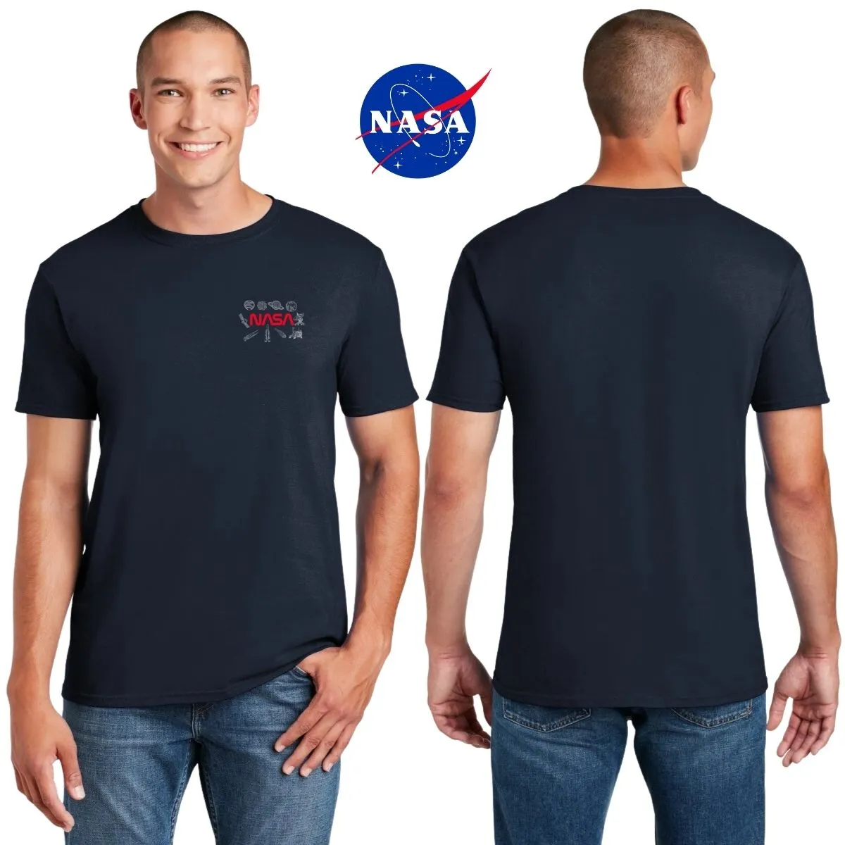 Playera Hombre Nasa Espacio Escudo