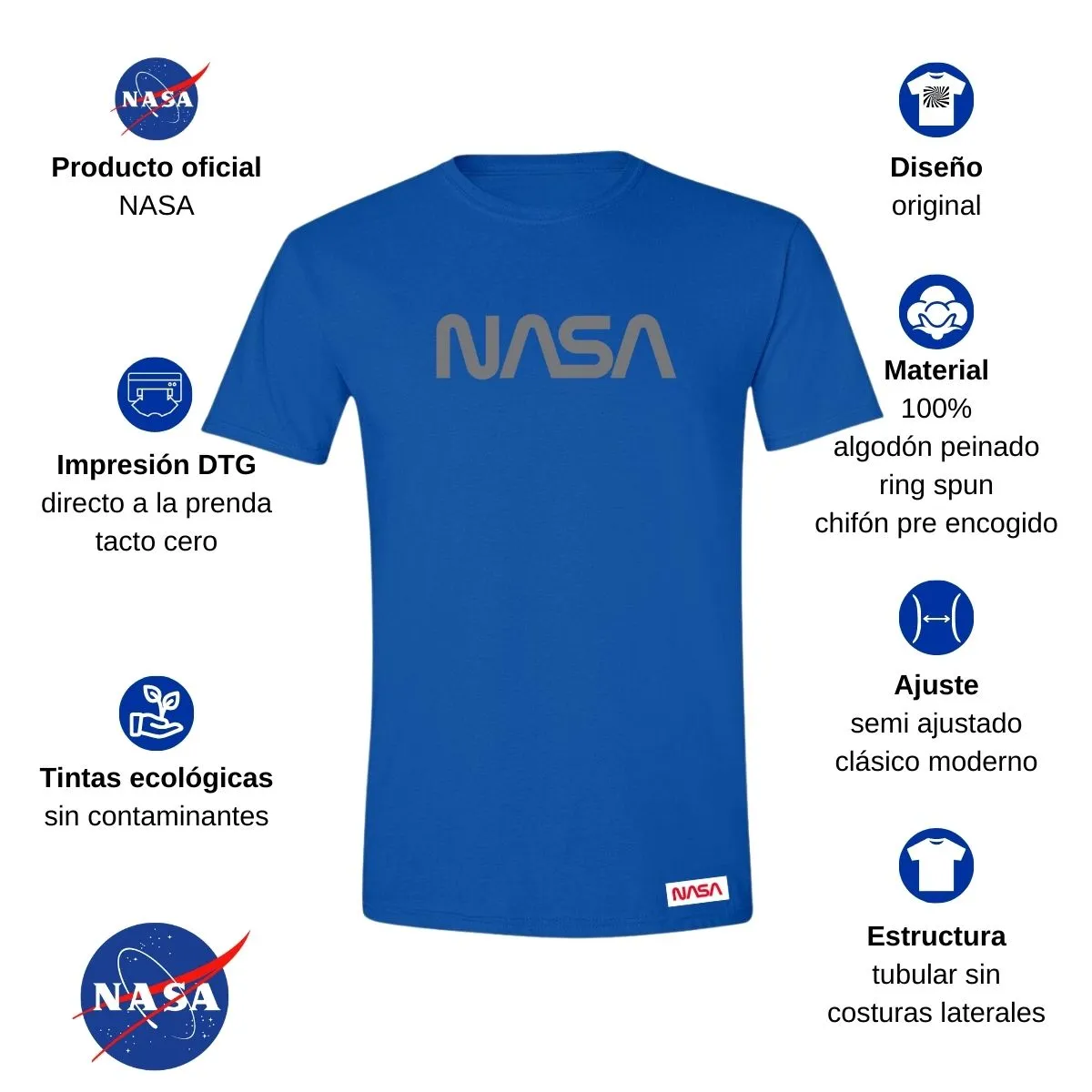 Playera Hombre Nasa Worm Mono