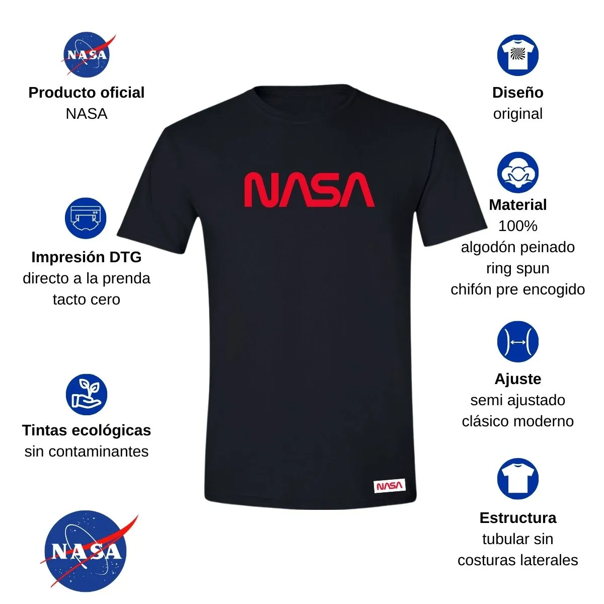 Playera Hombre Nasa Worm Red