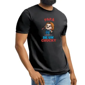 Playera Hombre Papá de un Chucky