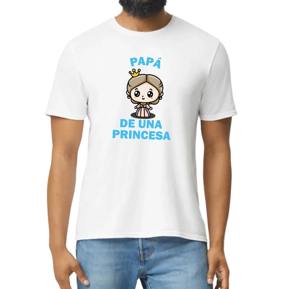 Playera Hombre Papá de una princesa