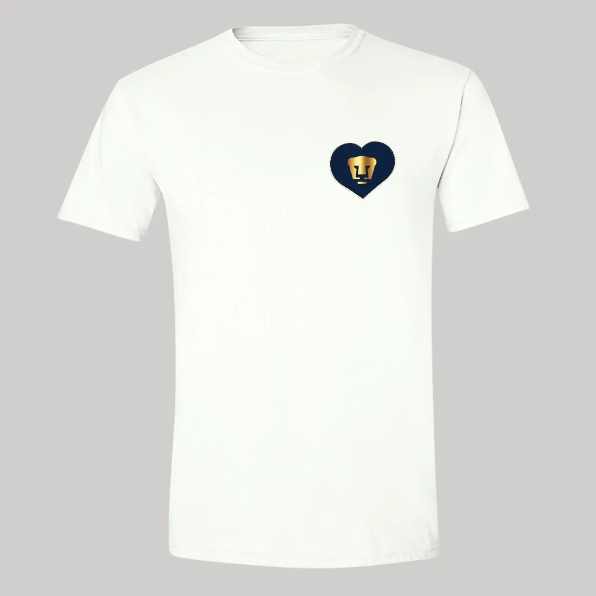 Playera Hombre Pumas UNAM Corazón bordado