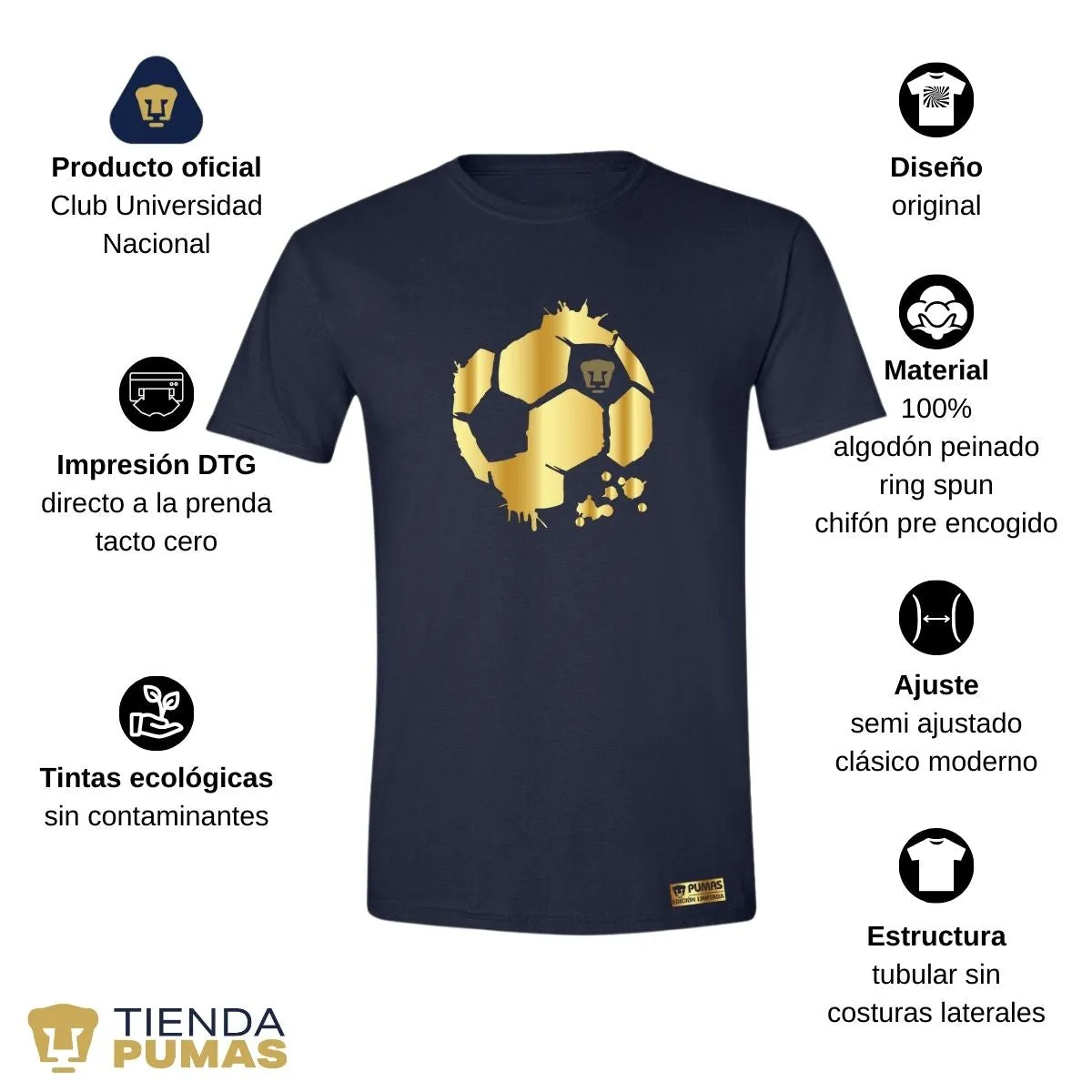 Playera Hombre Pumas UNAM Edición Limitada 2