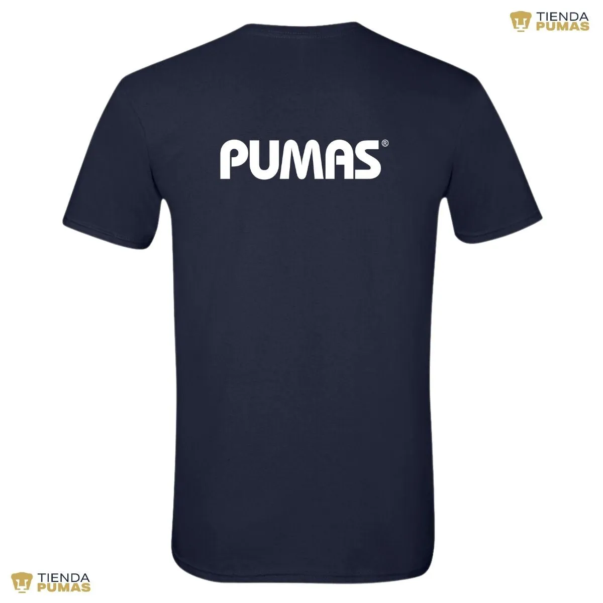 Playera Hombre Pumas UNAM Logo Monocromatico Vinil