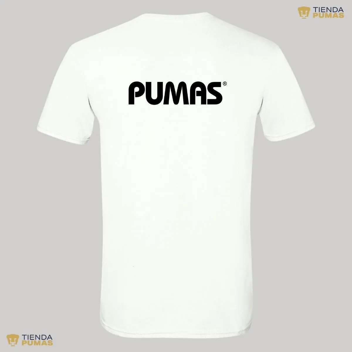 Playera Hombre Pumas UNAM Logo Monocromatico Vinil