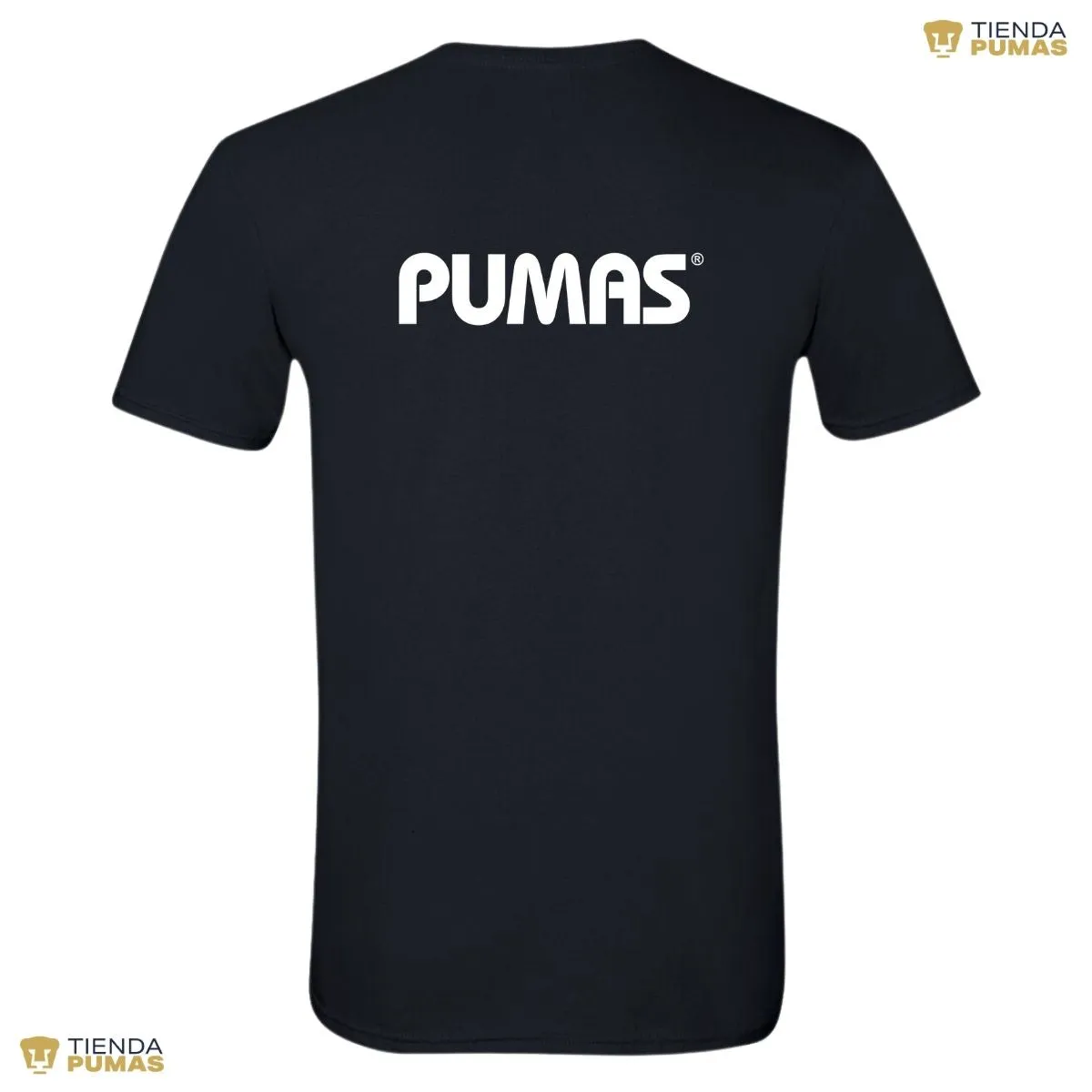 Playera Hombre Pumas UNAM Logo Monocromatico Vinil