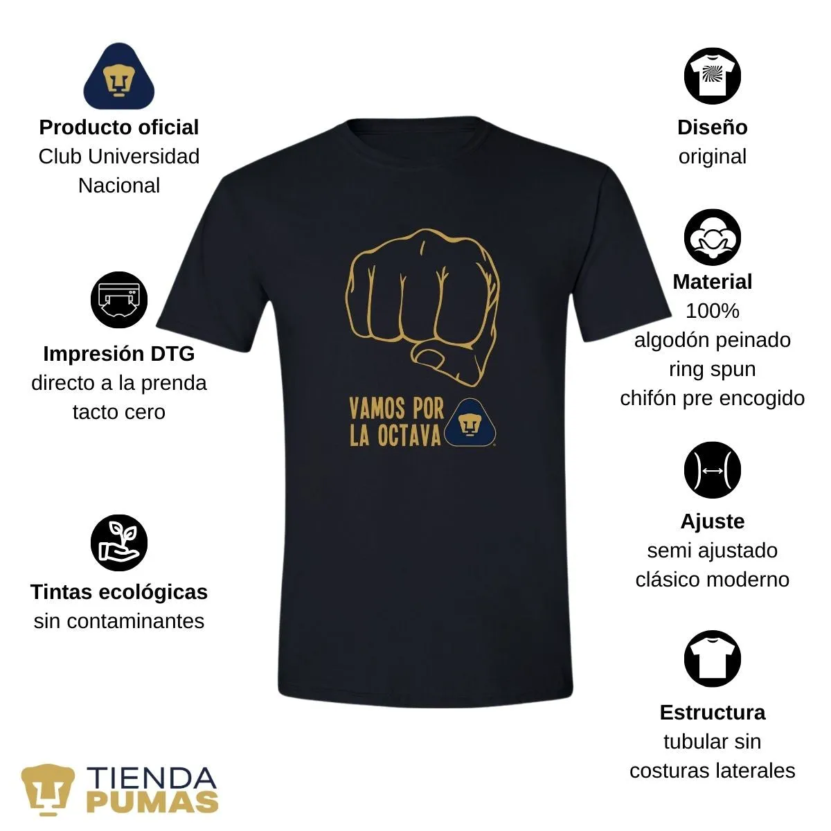 Playera Hombre Pumas UNAM puo