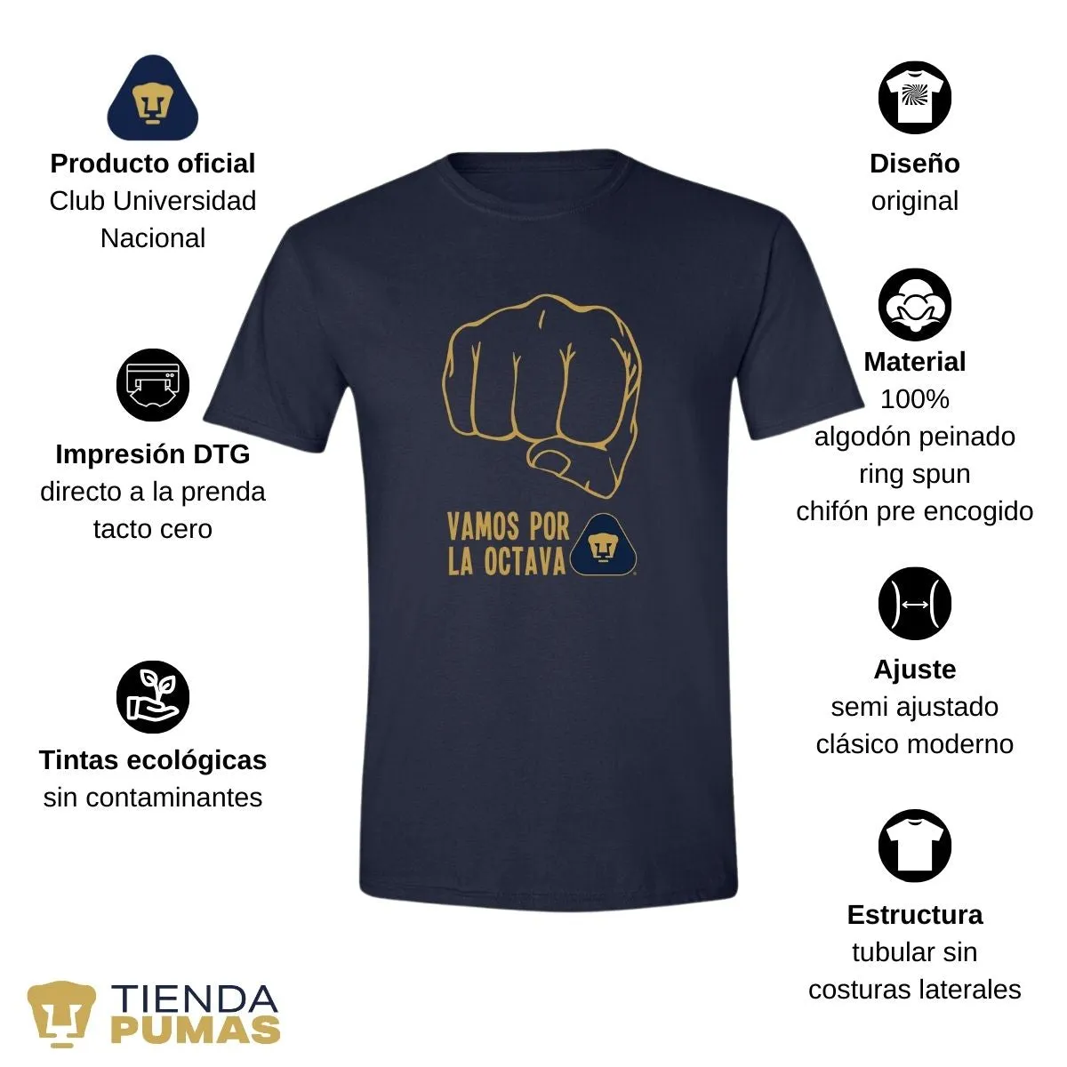 Playera Hombre Pumas UNAM puo