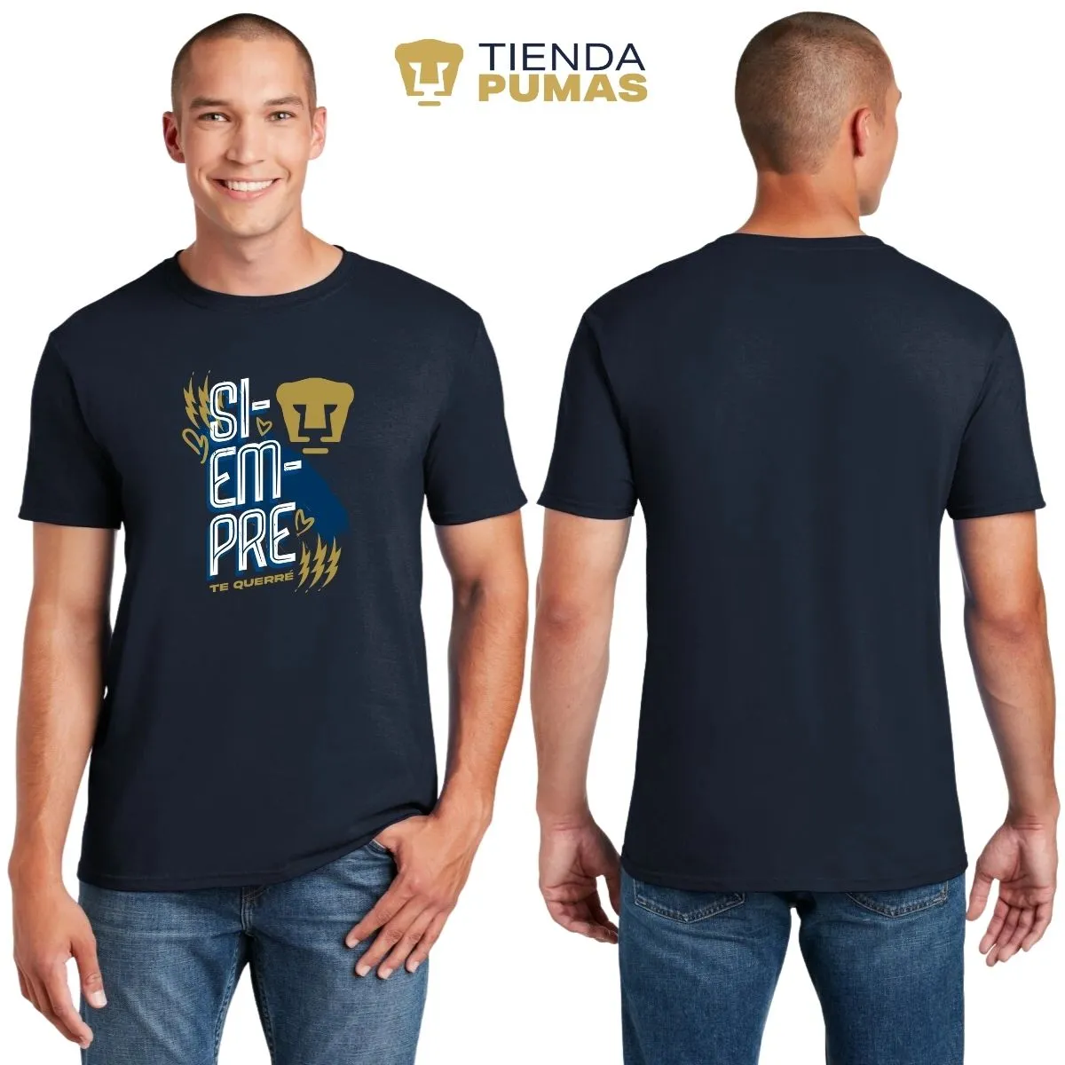 Playera Hombre Pumas UNAM San Valentín