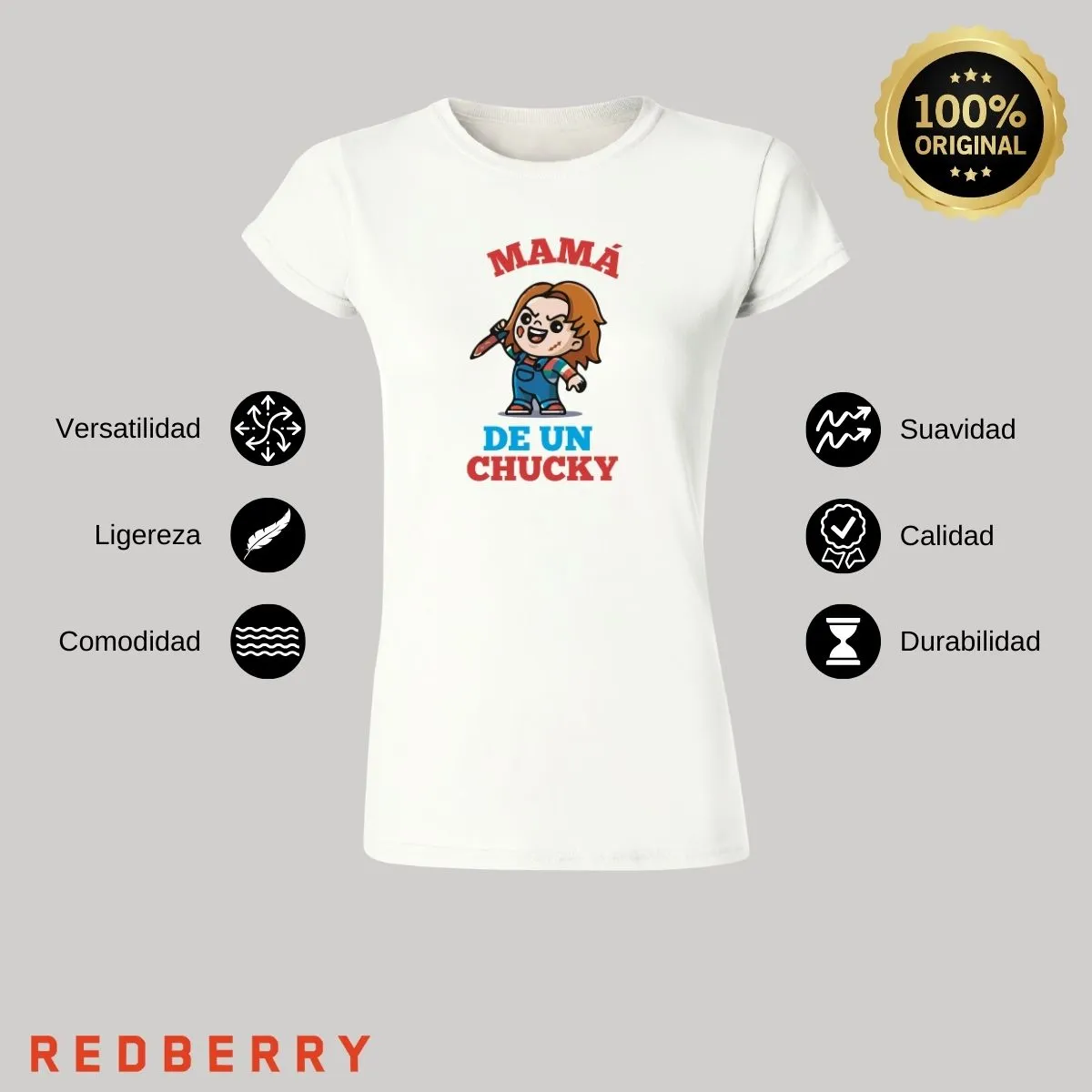 Playera Mujer Mamá de un Chucky