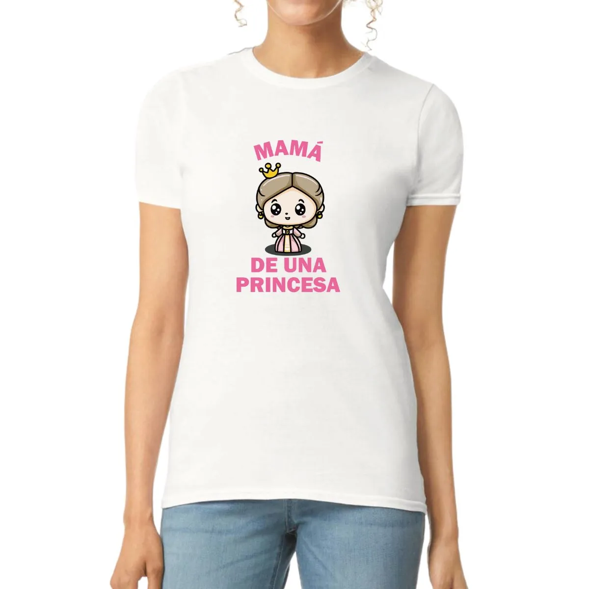 Playera Mujer Mamá de una princesa