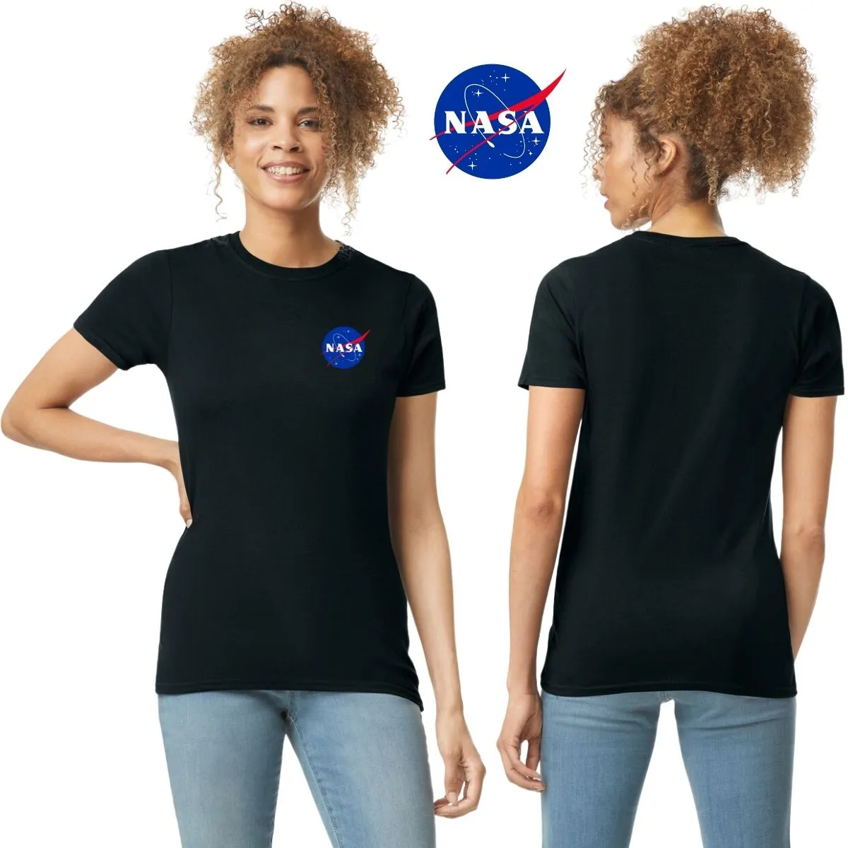 Playera Mujer Nasa Logo Espacial Escudo