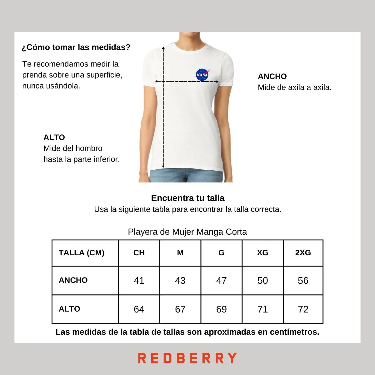 Playera Mujer Nasa Logo Espacial Escudo